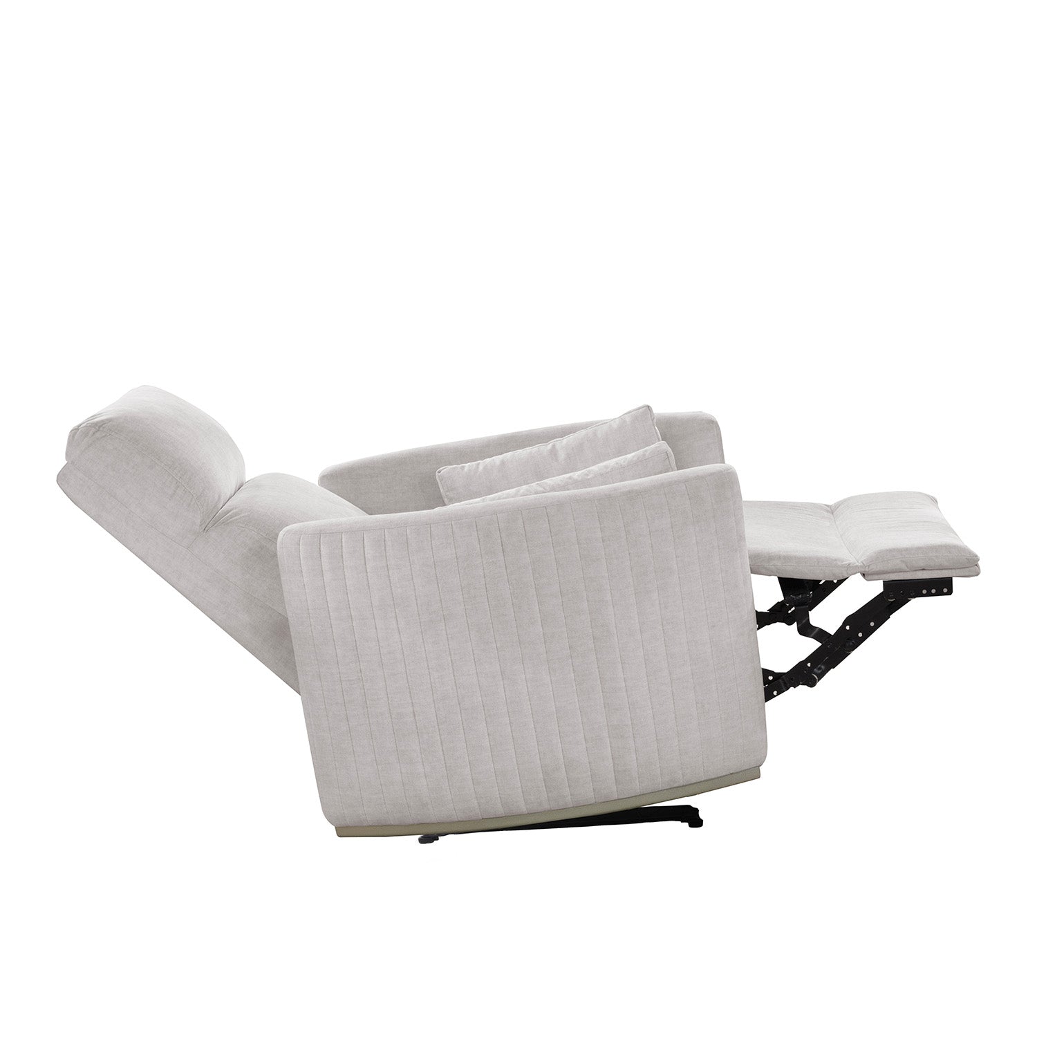 Sillón Reclinable Minoti Velvet Atlas Marmol, Champaña