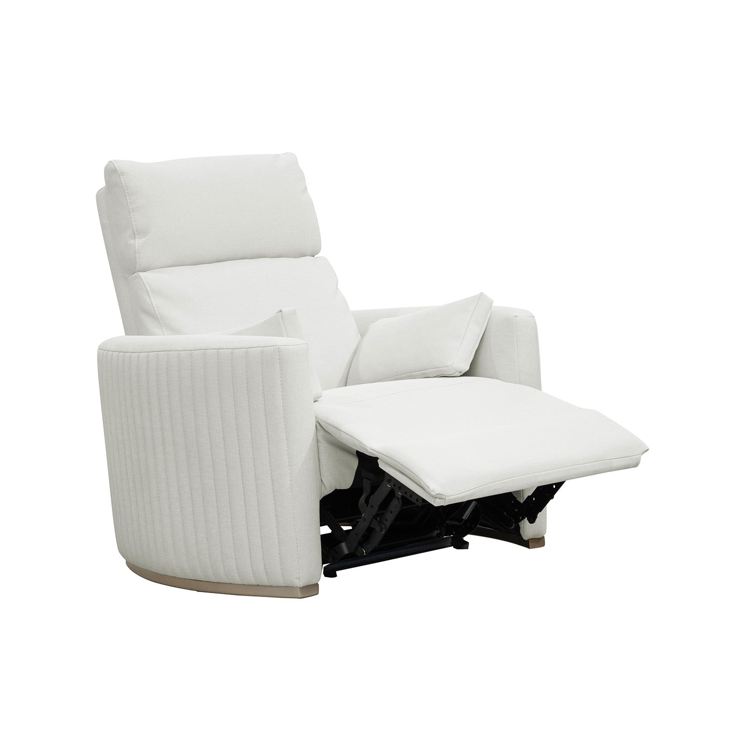 Sillón Reclinable Minoti Eurolino Blanco Puro, Champaña