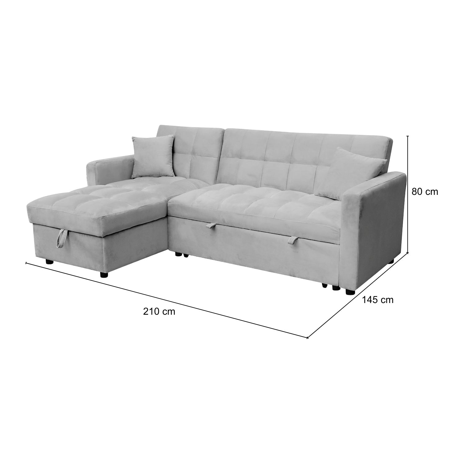 Sala Cama Lenon Velvet Plata