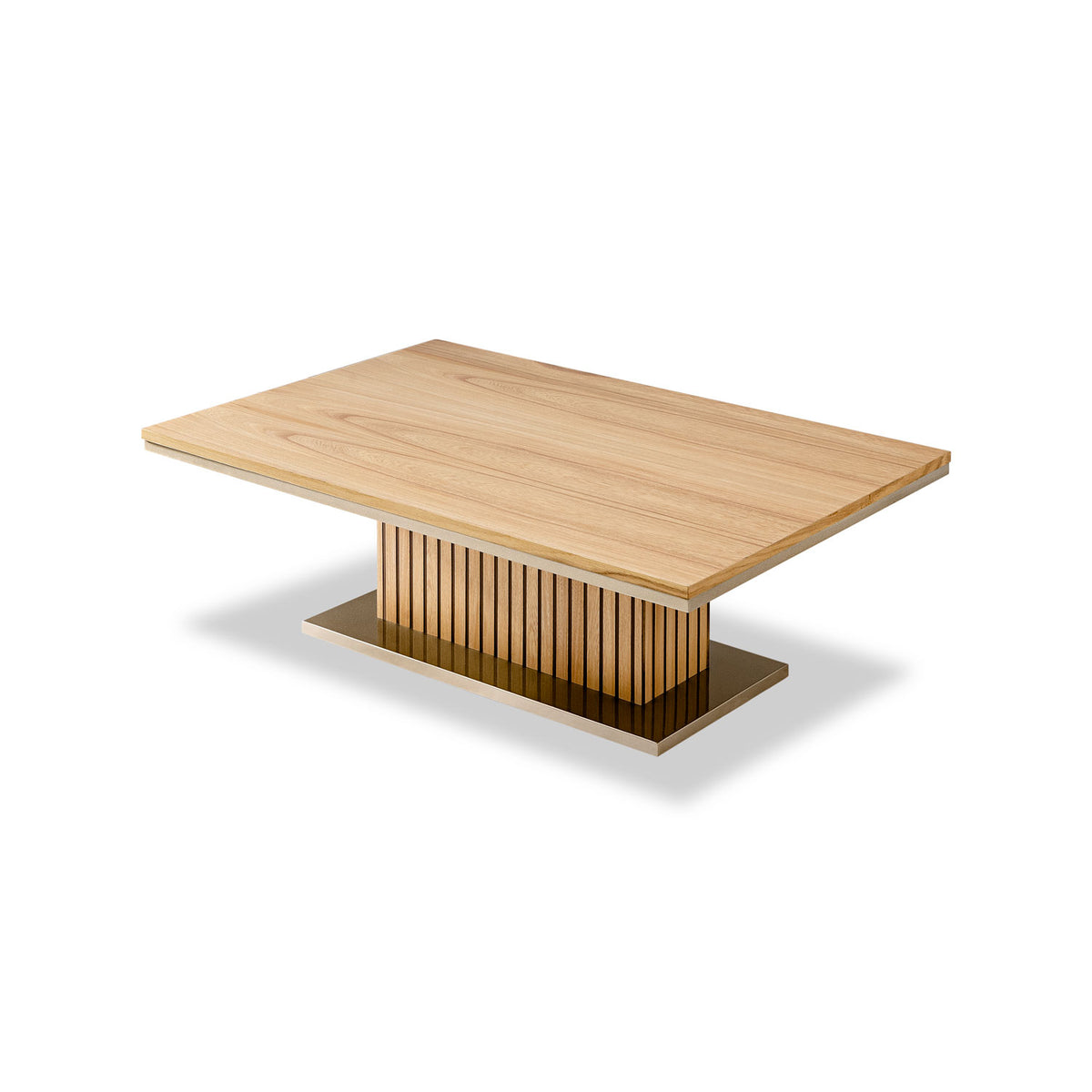 Mesa De Centro Berlin 40X120X80 Natural, Champaña