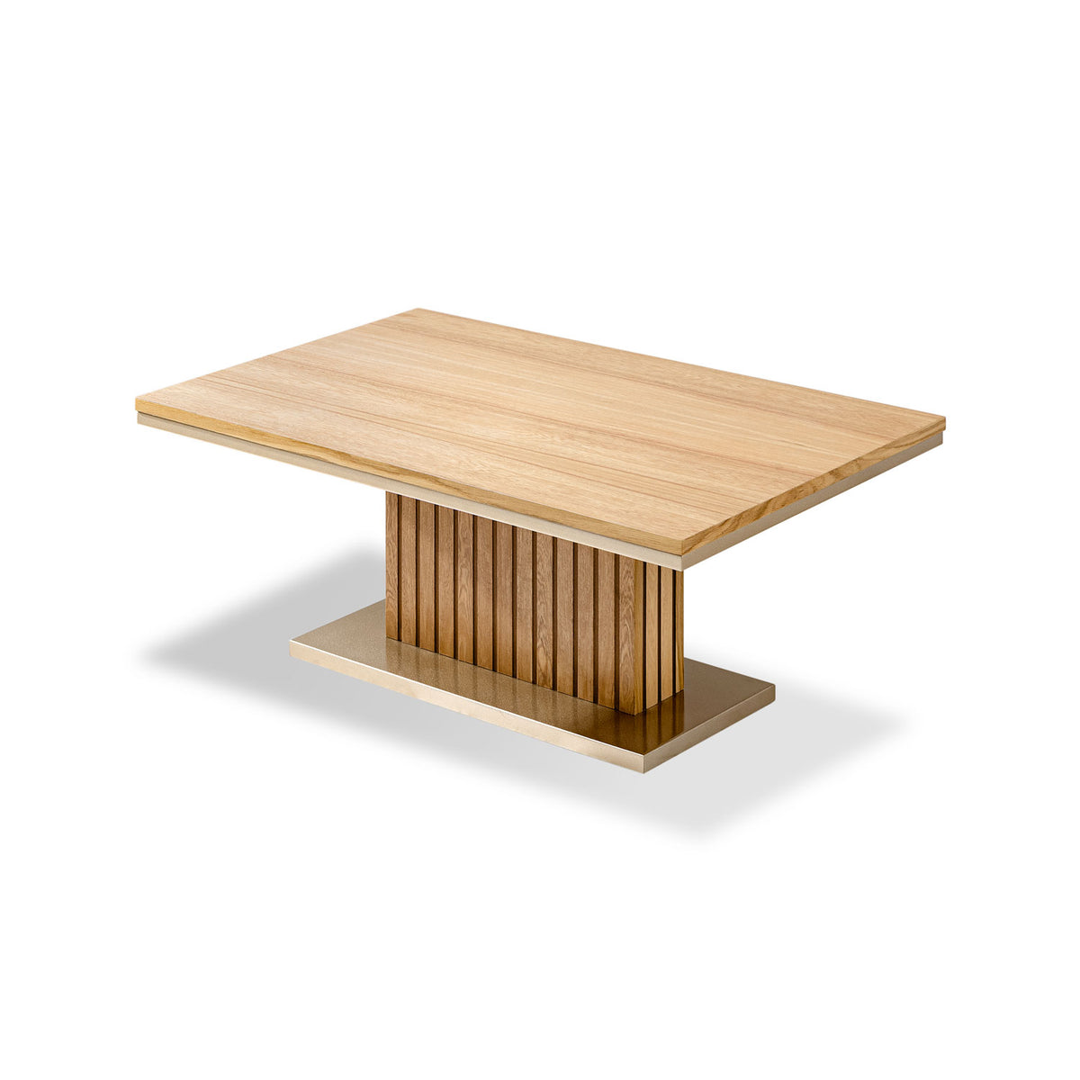 Mesa De Centro Berlin 40X90X60 Natural, Champaña