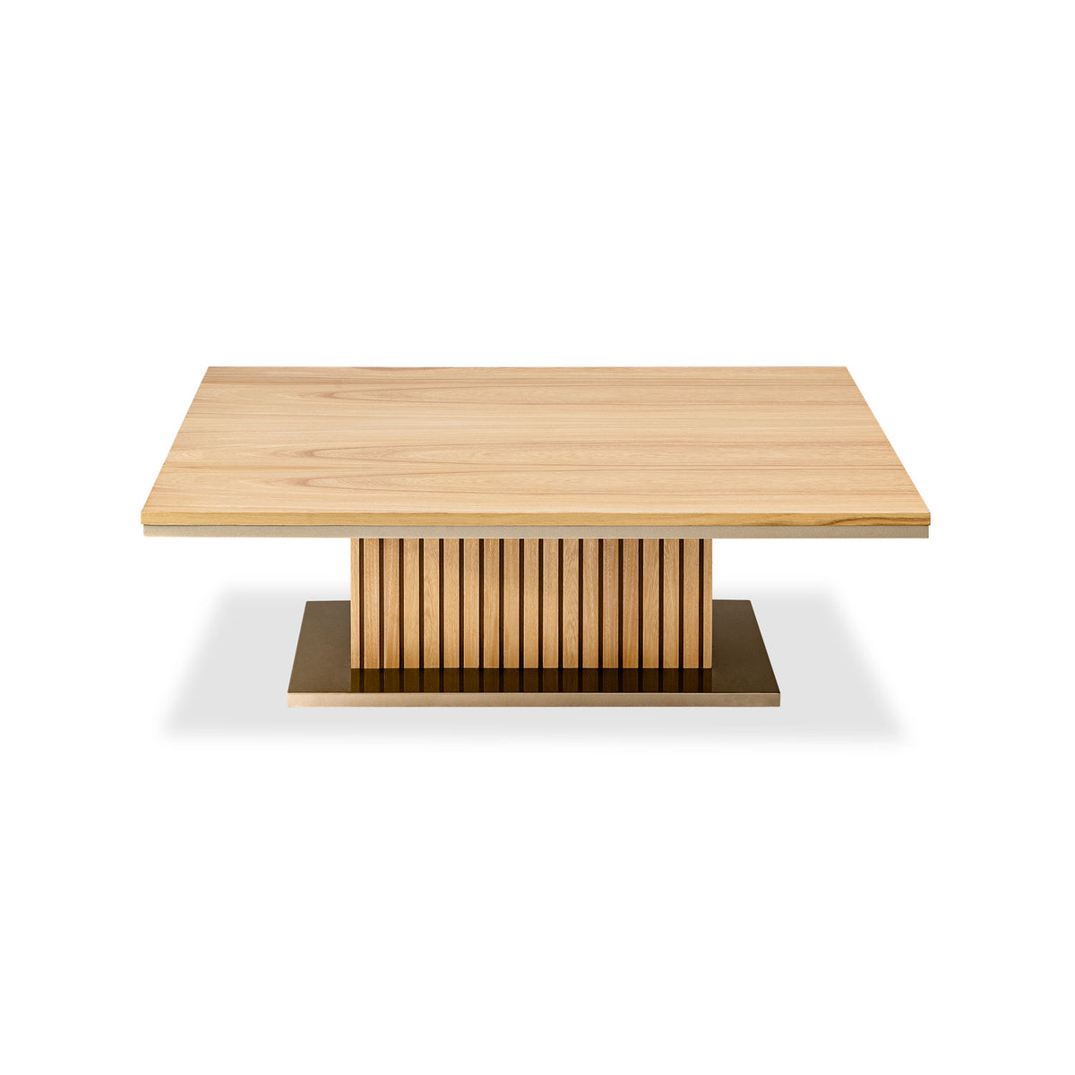 Mesa De Centro Berlin 40X120X80 Natural, Champaña