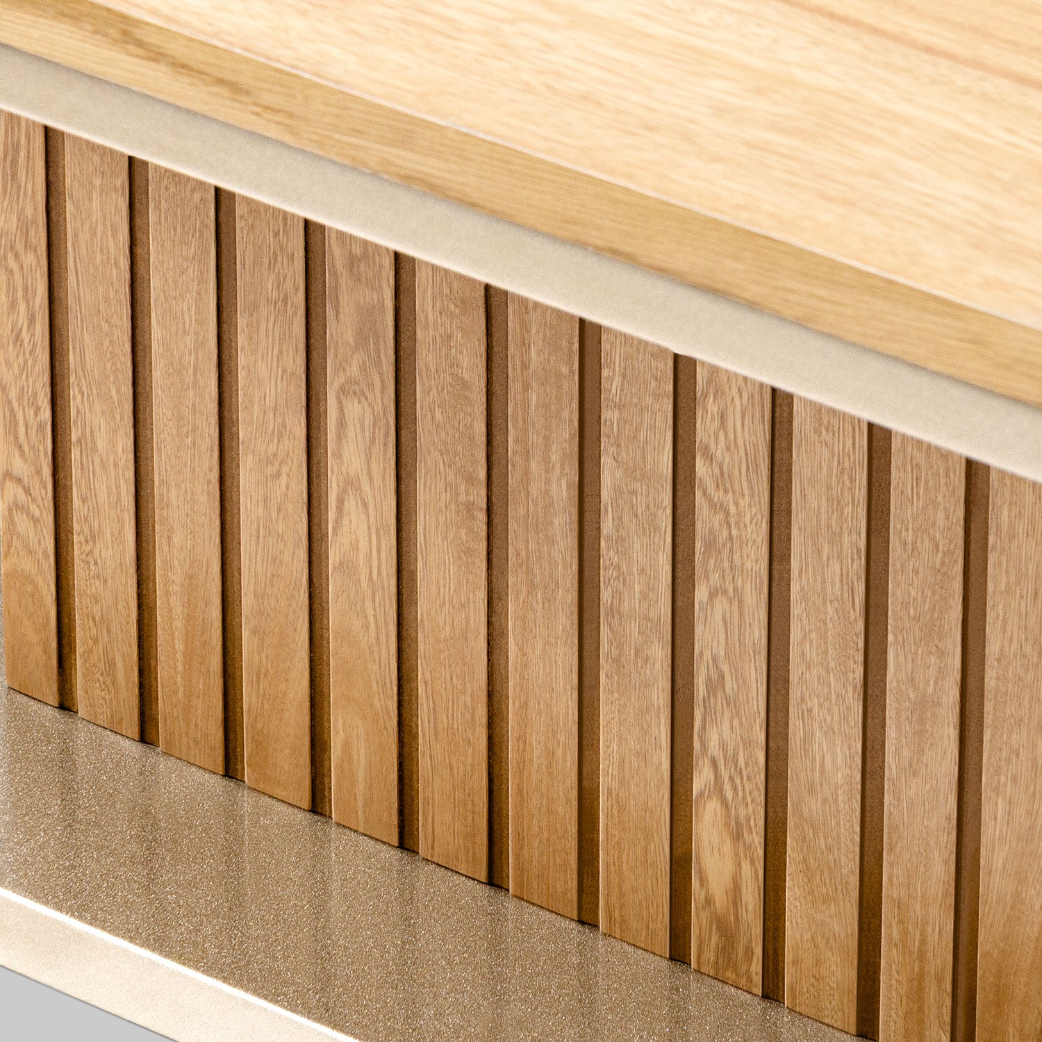 Mesa De Centro Berlin 40X120X80 Natural, Champaña