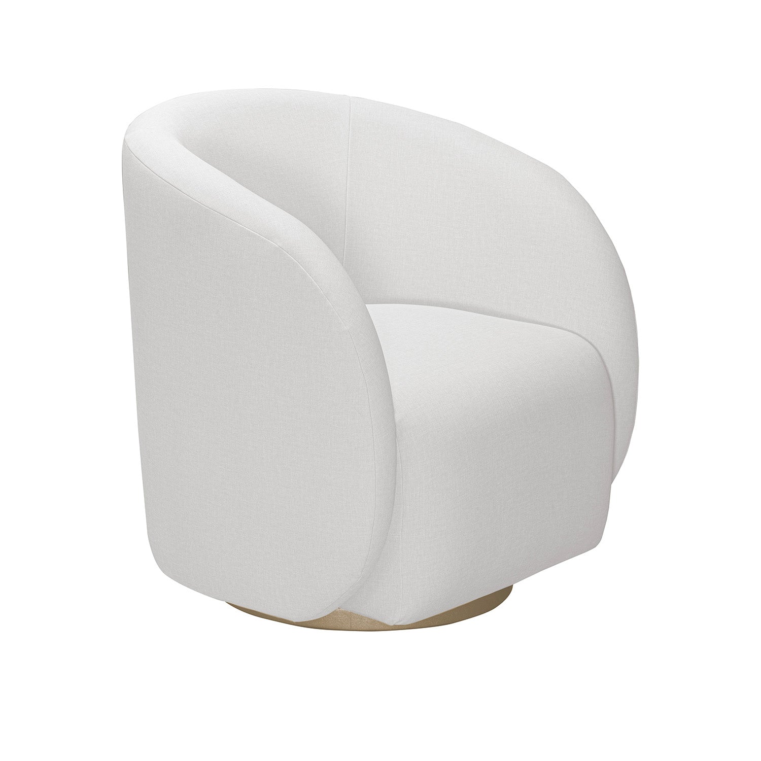 Poltrona Emilly Giratoria Eurolino Blanco Puro, Champaña