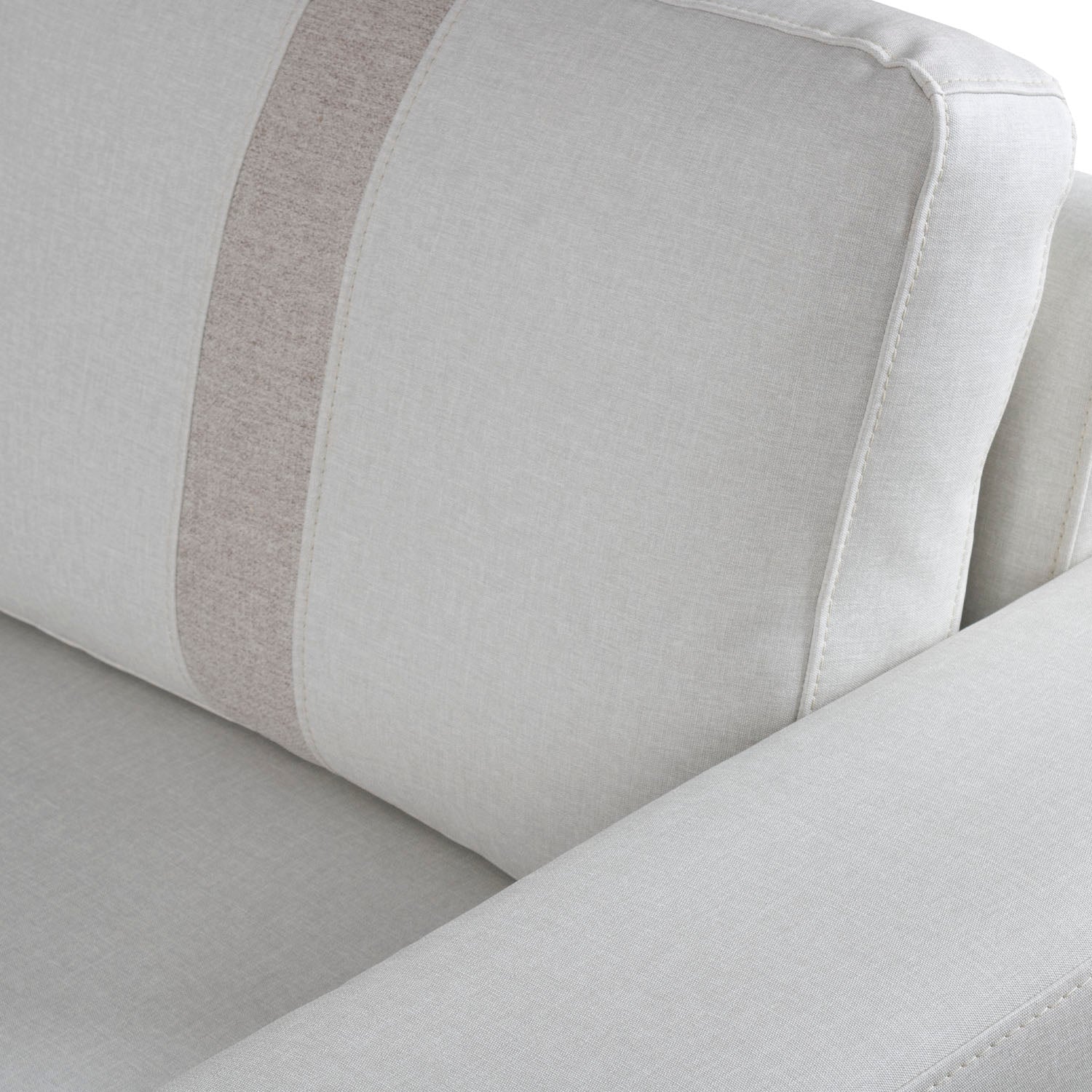 Sala Cama Dior Eurolino Blanco, Champaña 245x245, Espaldar Fijo, Brazo Desmontable