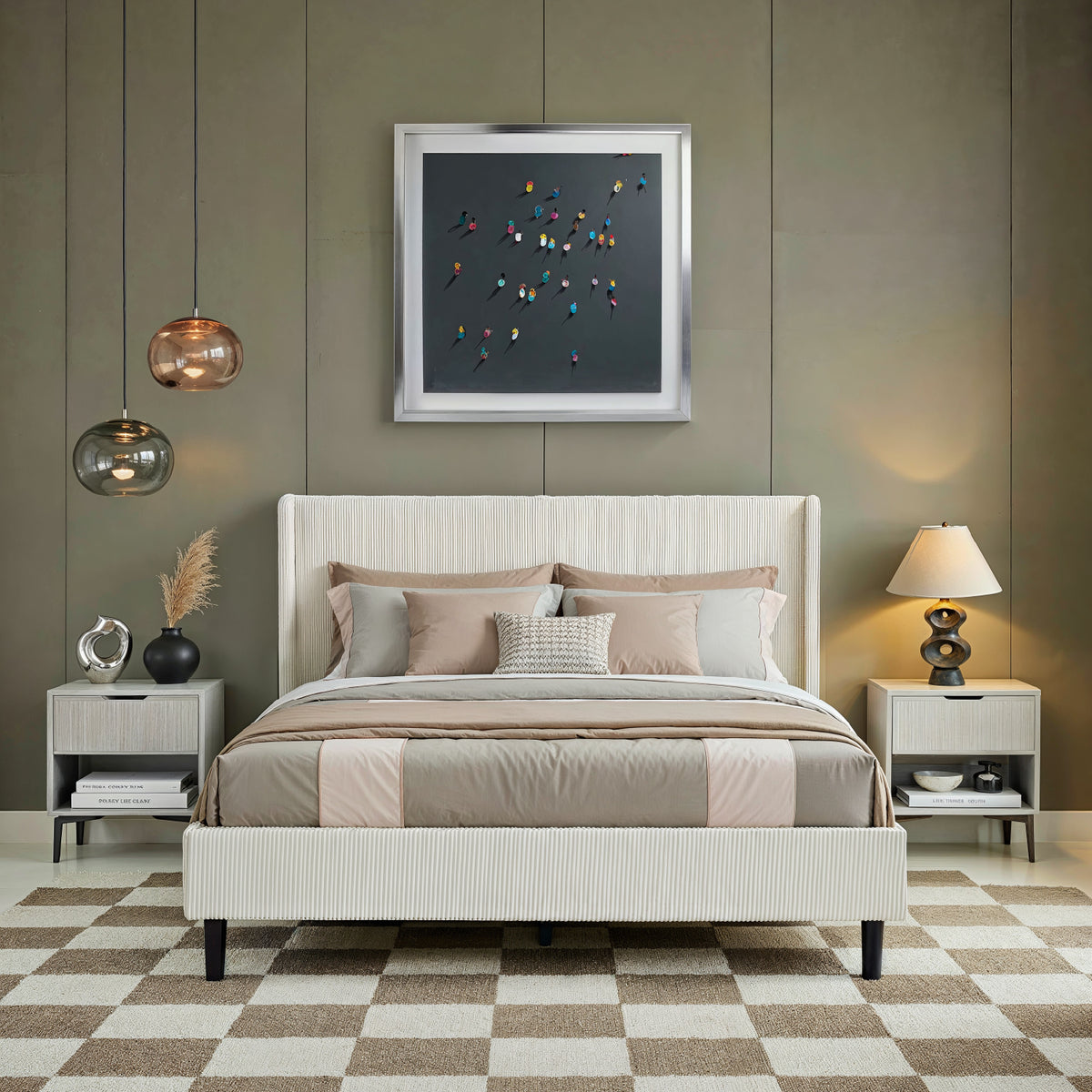 Cama Doble Alicante Crudo