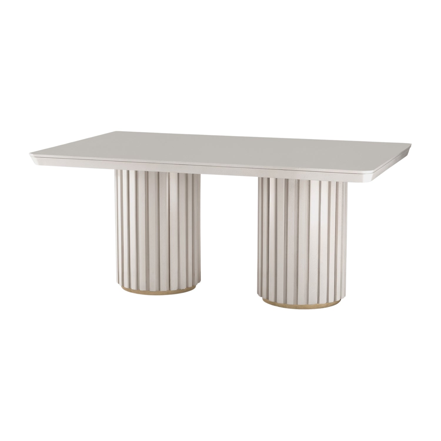 Mesa Comedor 6 Puestos Nicole Off White, Champaña