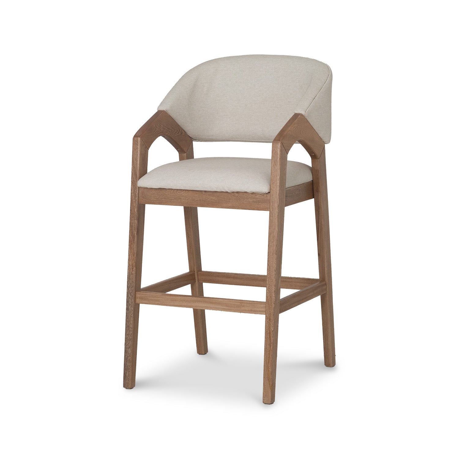 Silla Para Barra Capri Vitore Blanco Puro, Natural