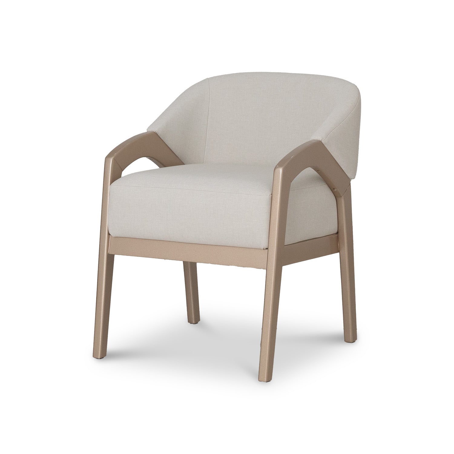 Poltrona Duncan Eurolino Blanco Puro, Champaña
