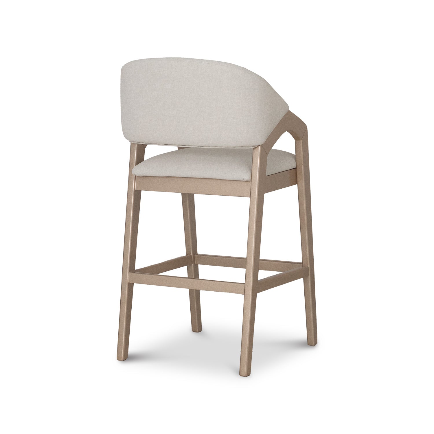 Silla Para Barra Capri Eurolino Blanco Puro, Champaña