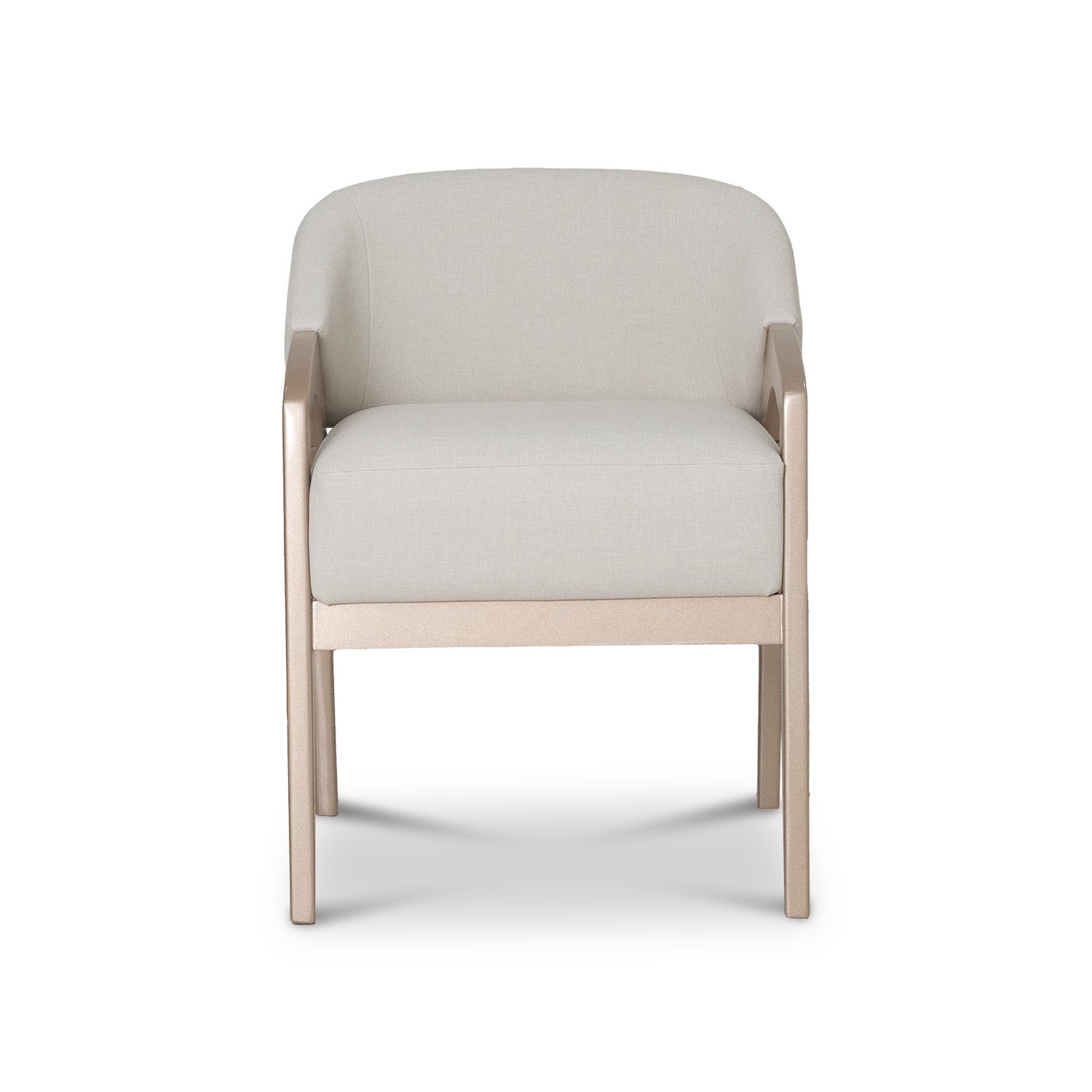 Poltrona Duncan Eurolino Blanco Puro, Champaña