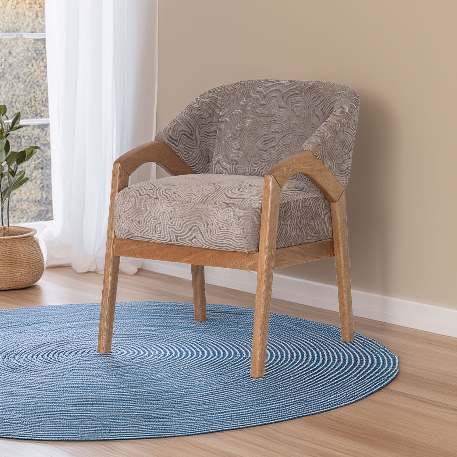 Poltrona Duncan Cardiff Almond, Natural