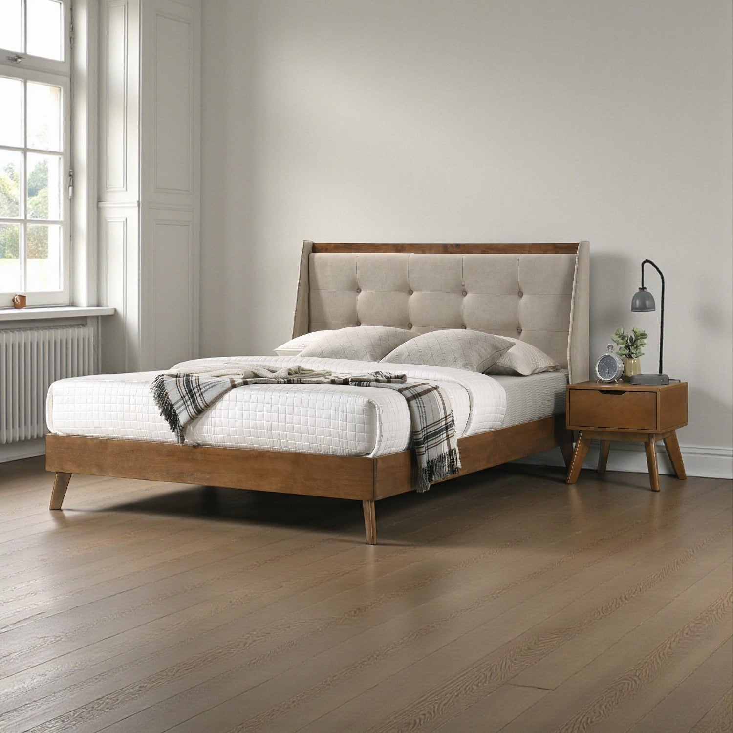 Cama Doble Andora Marron