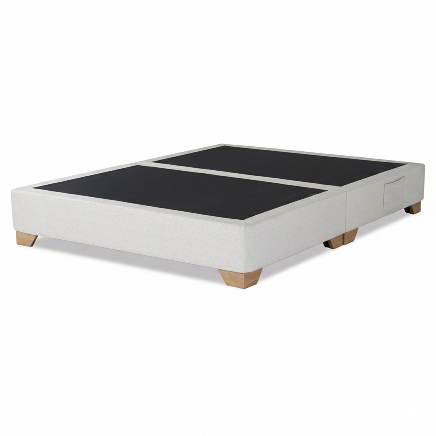 Base Cama Doble Taylor Eurolino Marfil Par