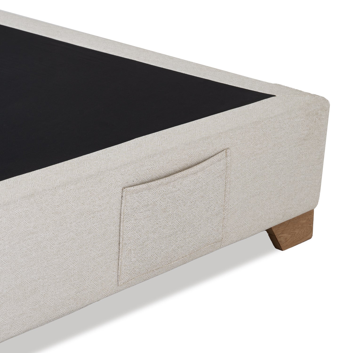 Base Cama Doble Taylor Eurolino Marfil Par