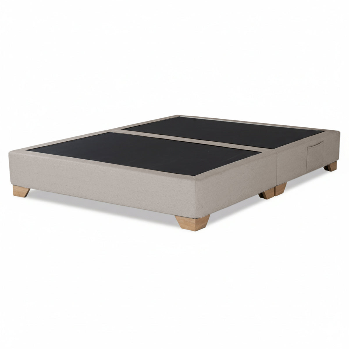 Base Cama Doble Taylor Eurolino Taupe Par