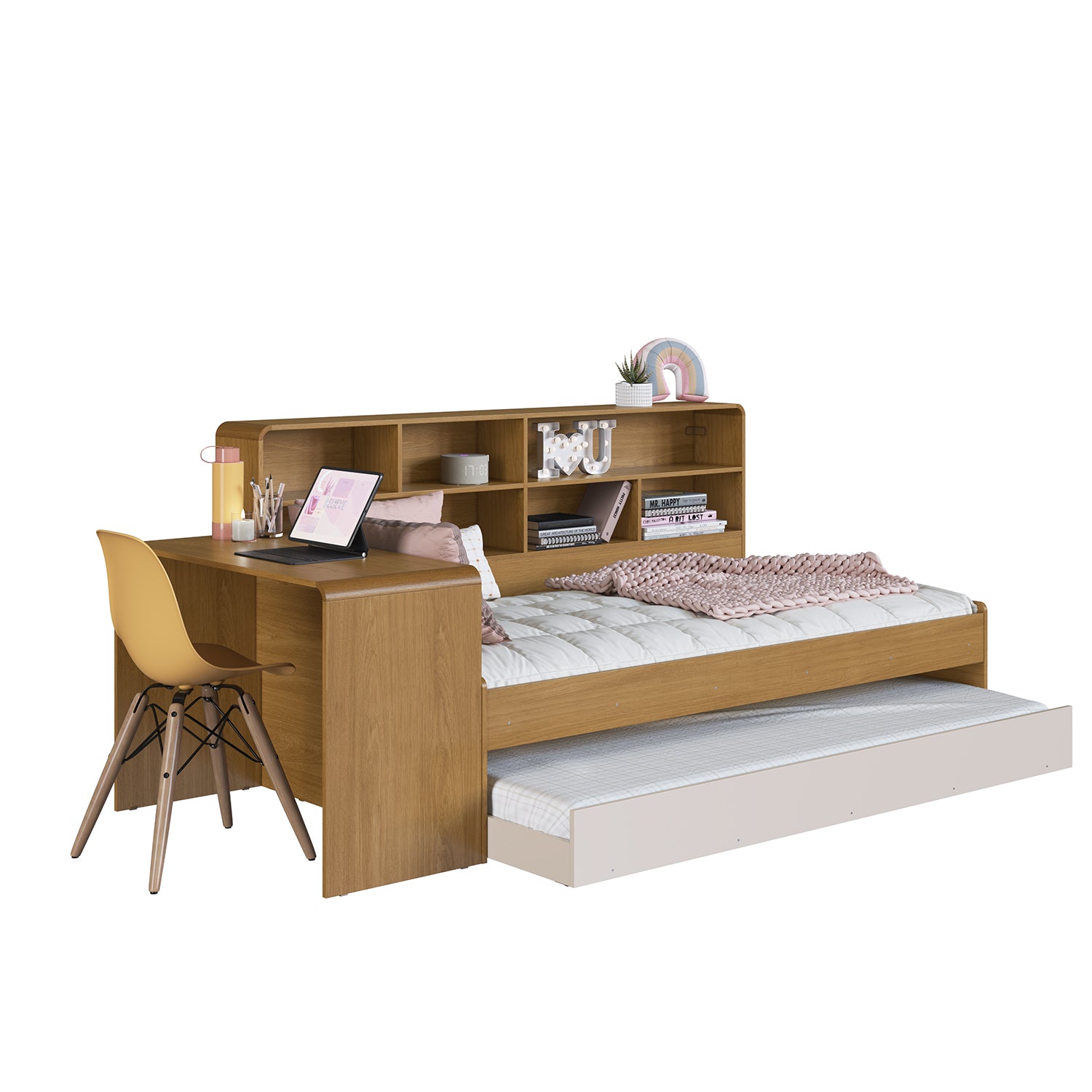 Cama Nido 1.00 Aliss Natural, Off White