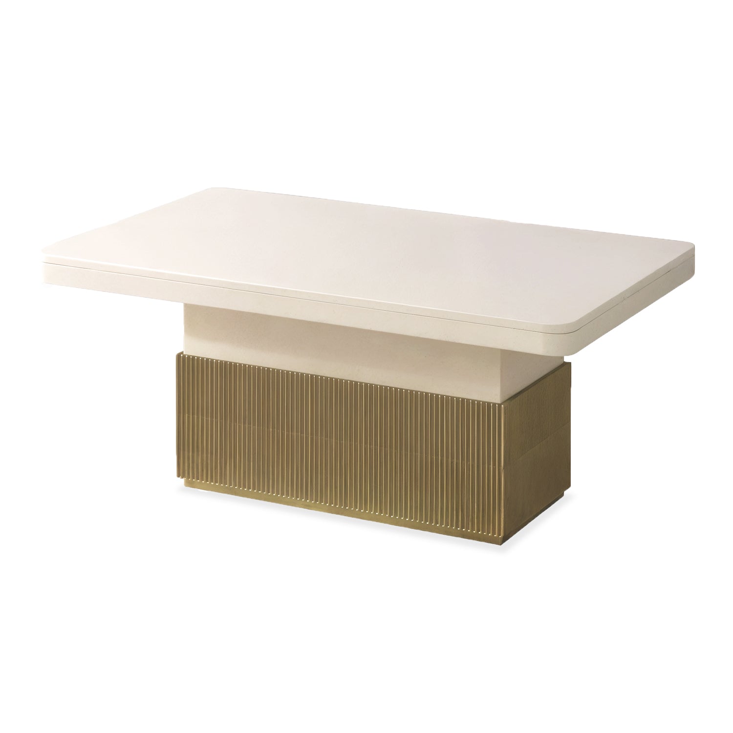 Mesa De Centro Atlanta Blanco Perla, Champaña 100X60