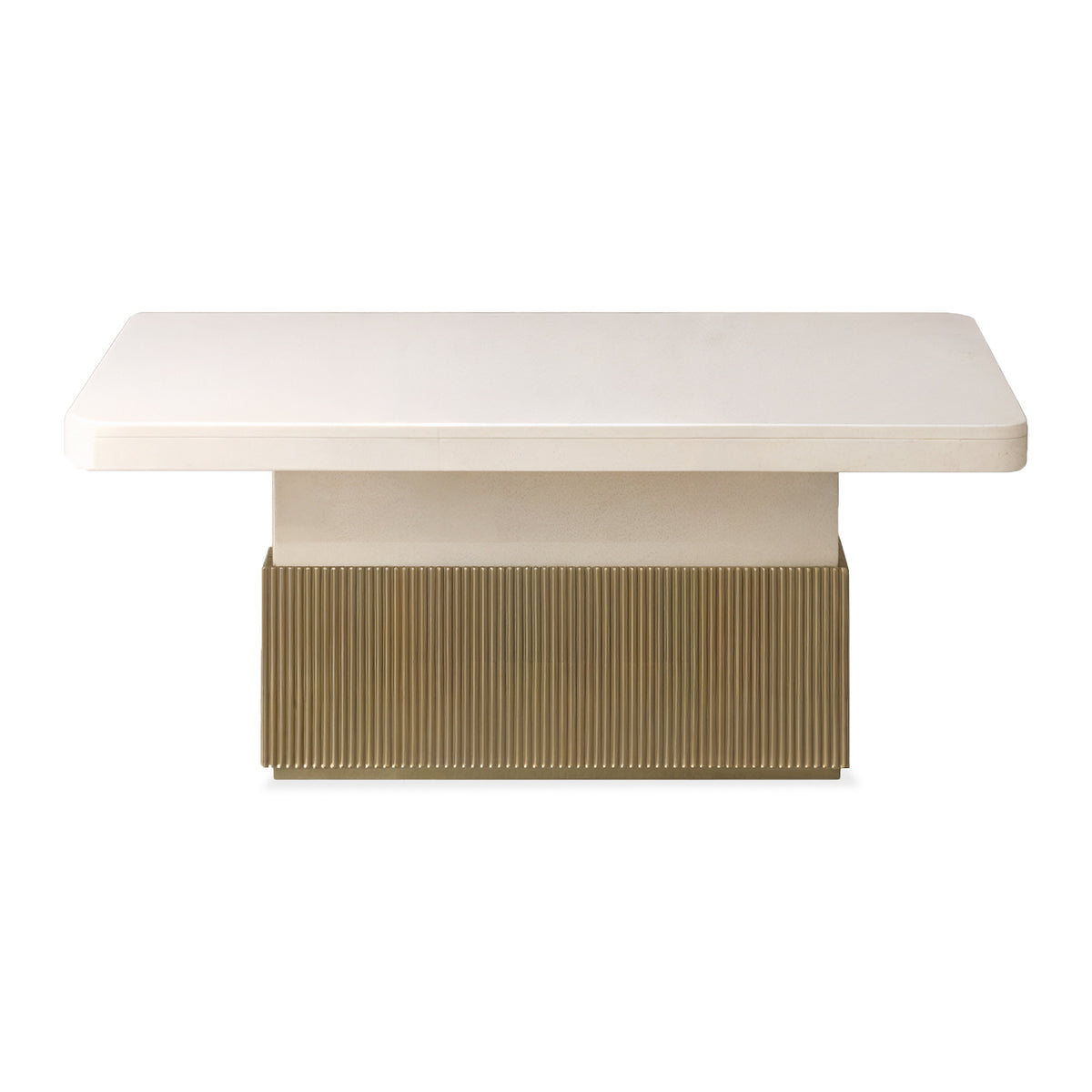 Mesa De Centro Atlanta Blanco Perla, Champaña 100X60