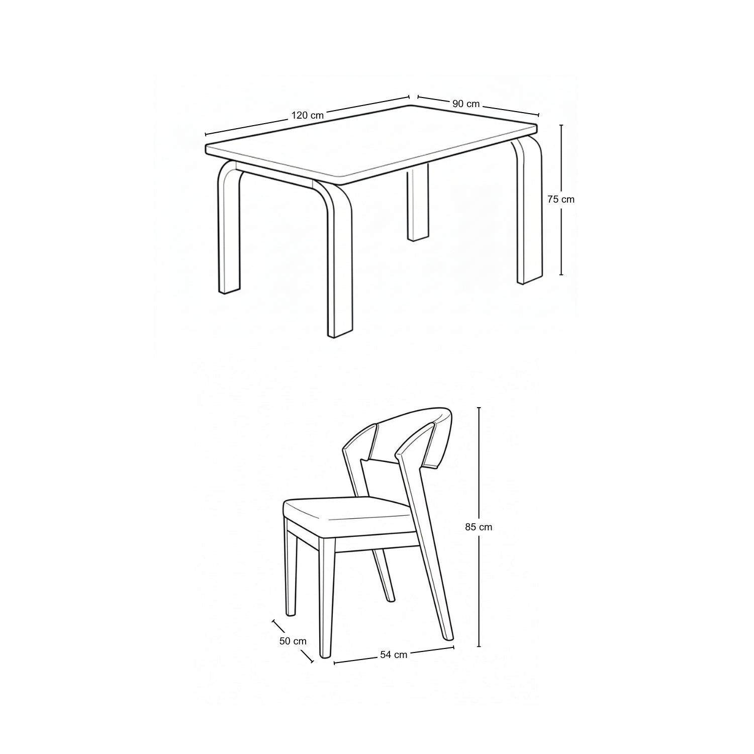 Comedor 4 Puestos Estambul Microfibra Beige, Natural