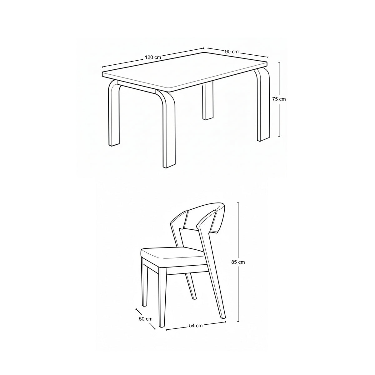 Comedor 4 Puestos Estambul Microfibra Beige, Natural