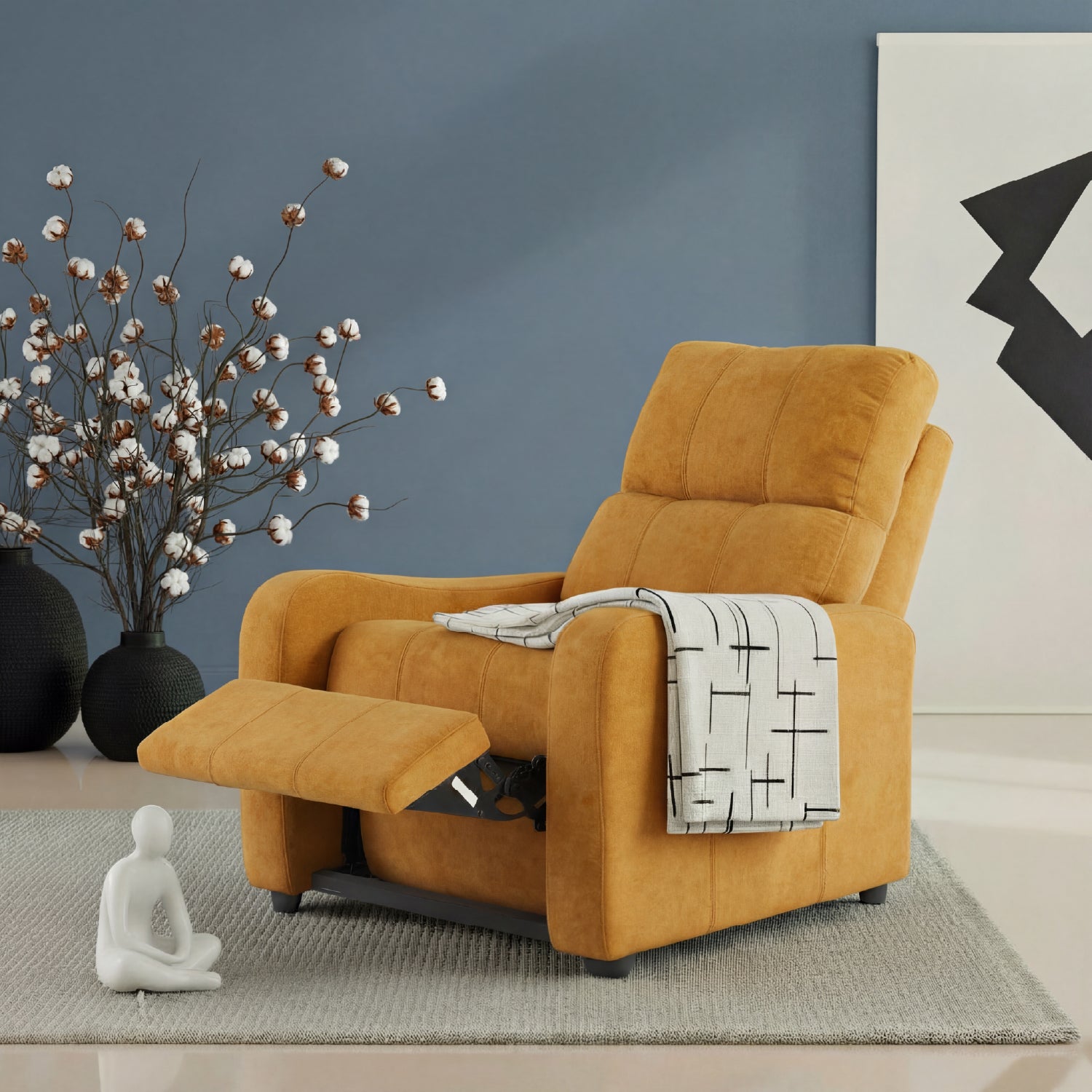 Sillón Reclinable Daytona Kazan Mostaza