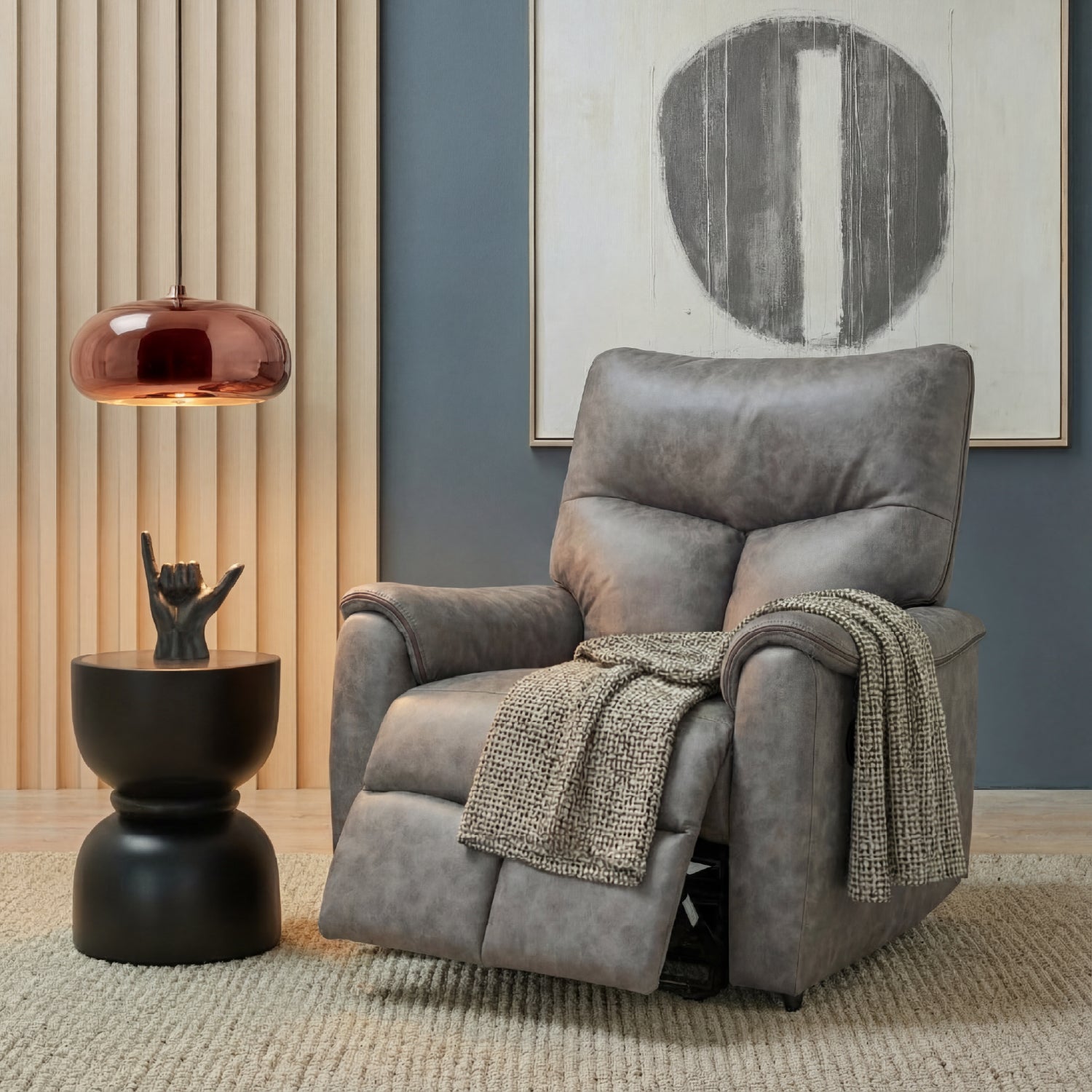 Sillón Reclinable Zeus Pana Plomo