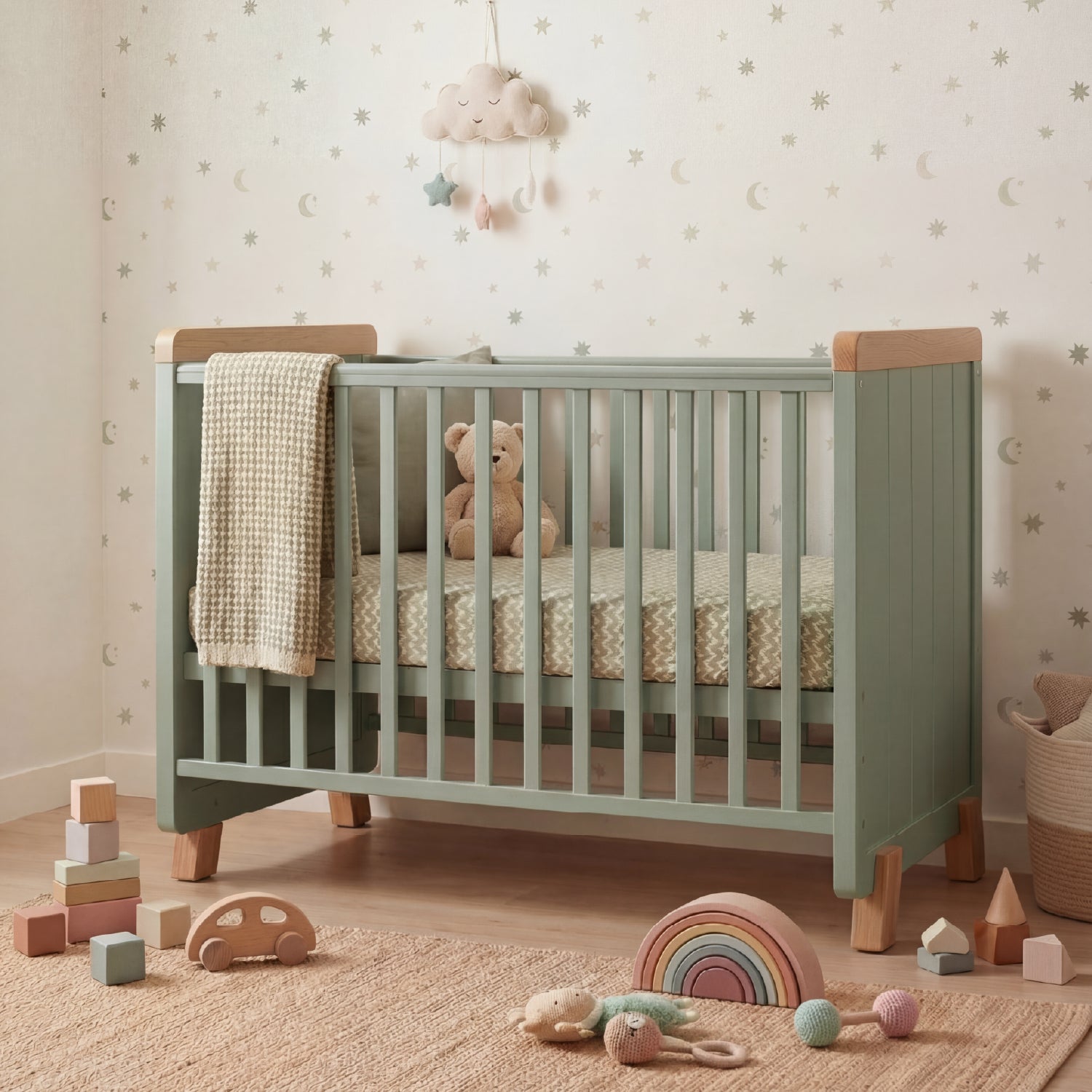 Cuna Para Bebé Gael Verde