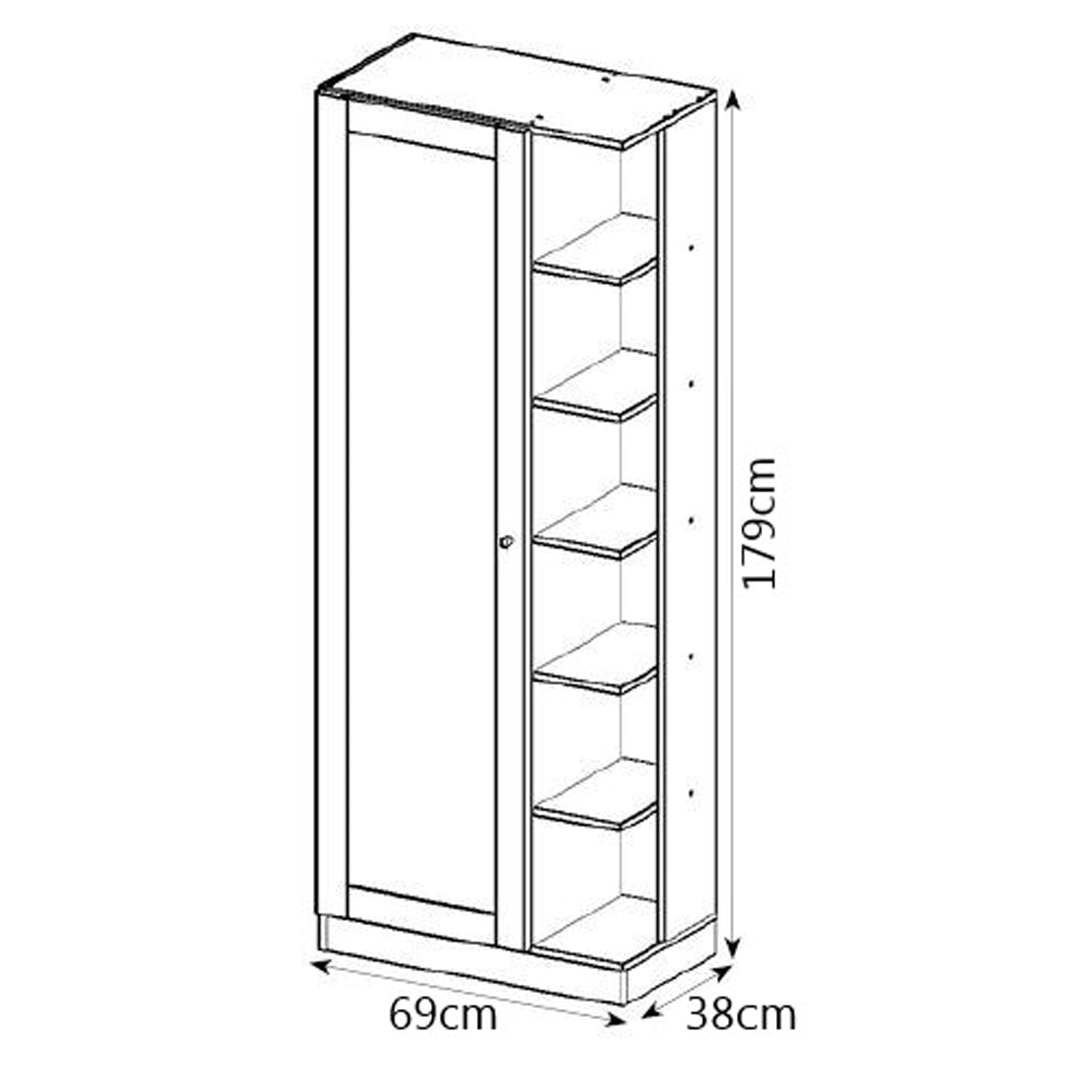 Organizador de Zapatos Molly Natural 69X179X38