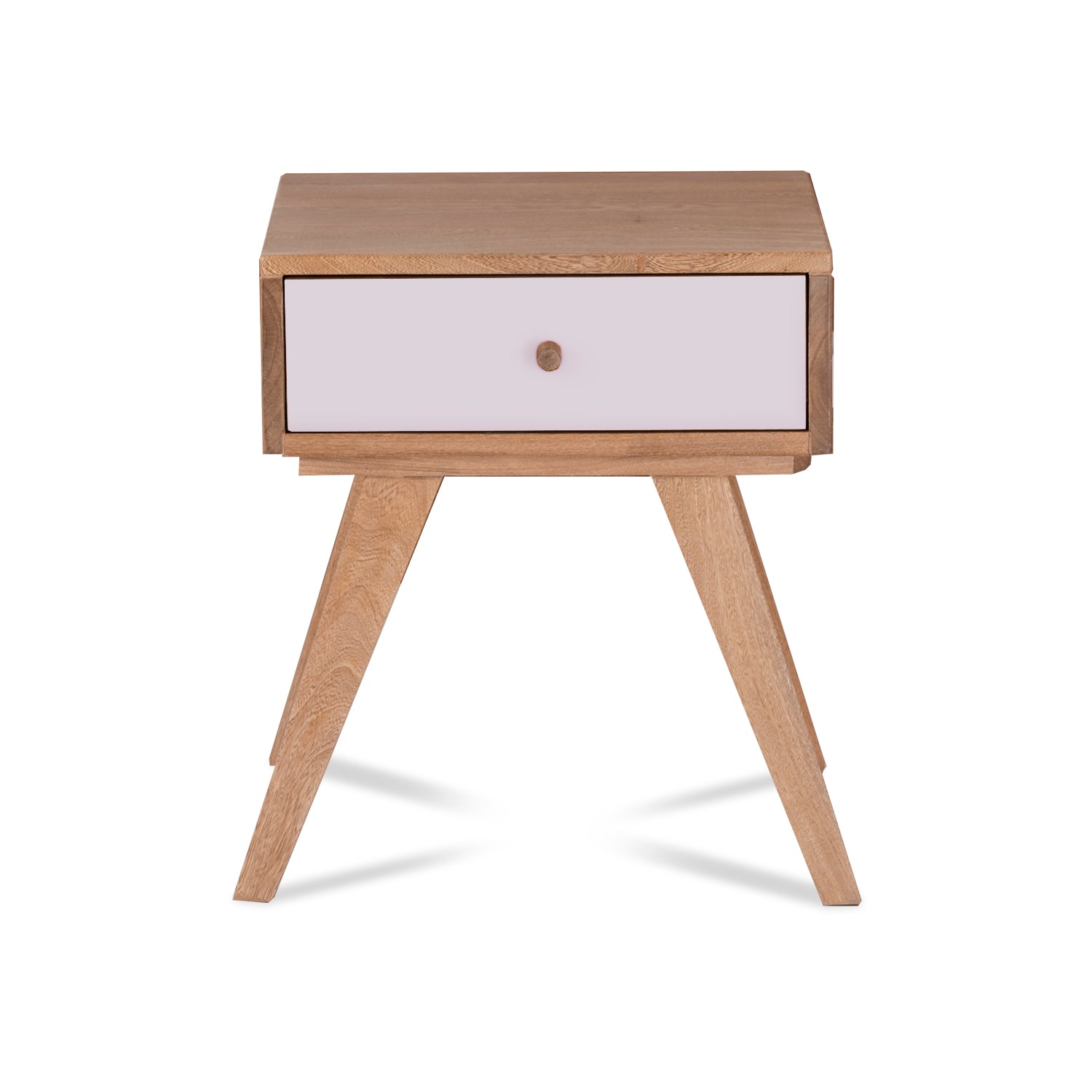 Mesa De Noche Nepal Off White, Natural