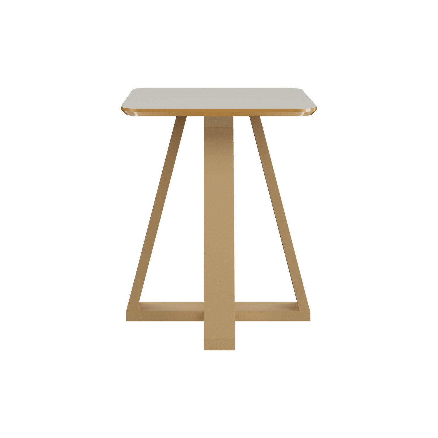 Mesa Auxiliar Andy 55X45 Off White, Champaña