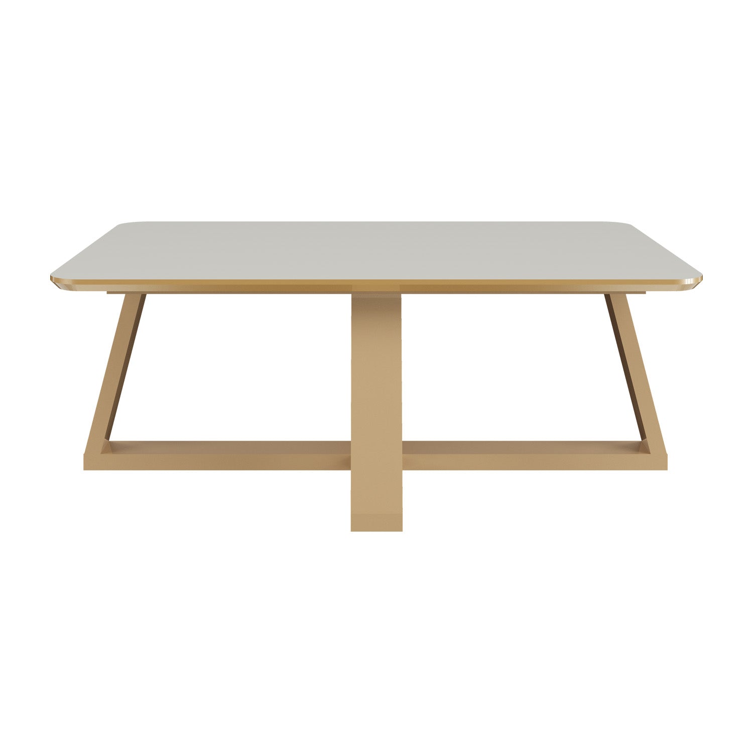 Mesa de Centro Andy 35X90X60 Off White, Champaña