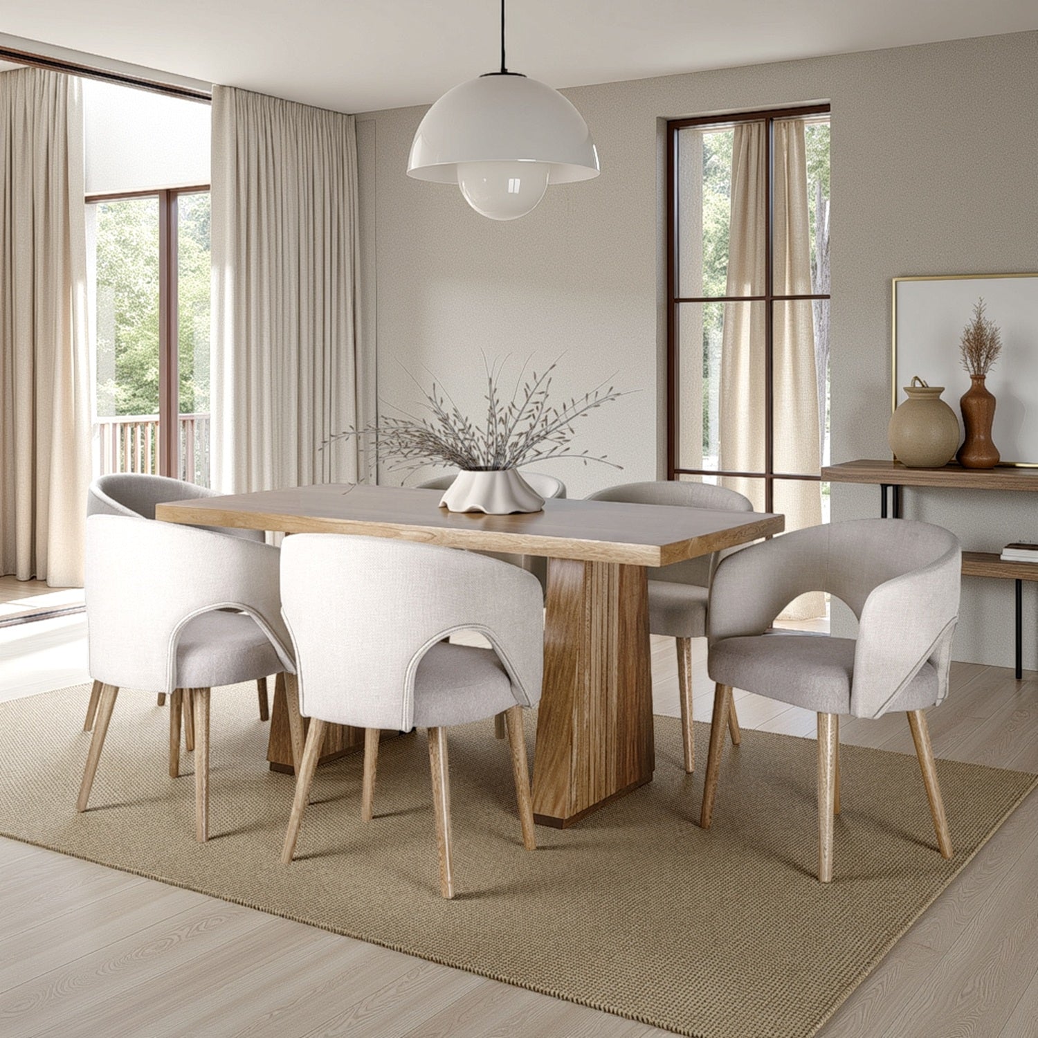 Comedor 6 Puestos Denver Arena, Natural