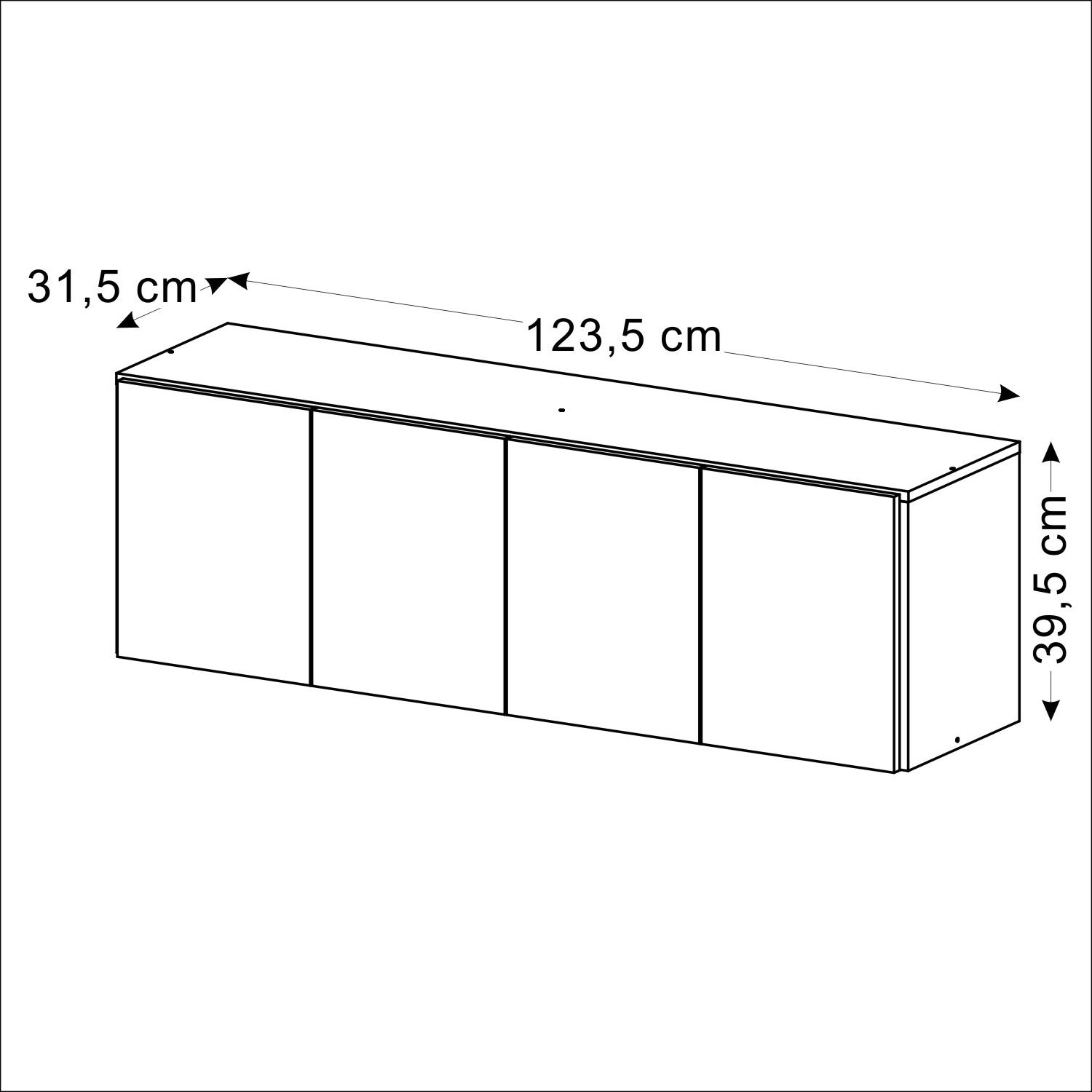 Consola Flotante Carla 123X39X31 Natural