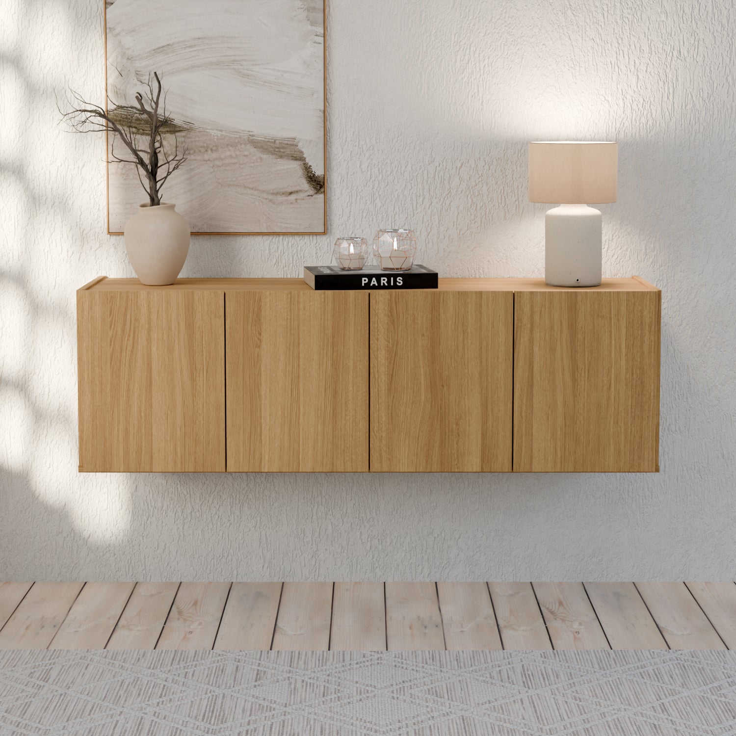 Consola Flotante Carla 123X39X31 Natural