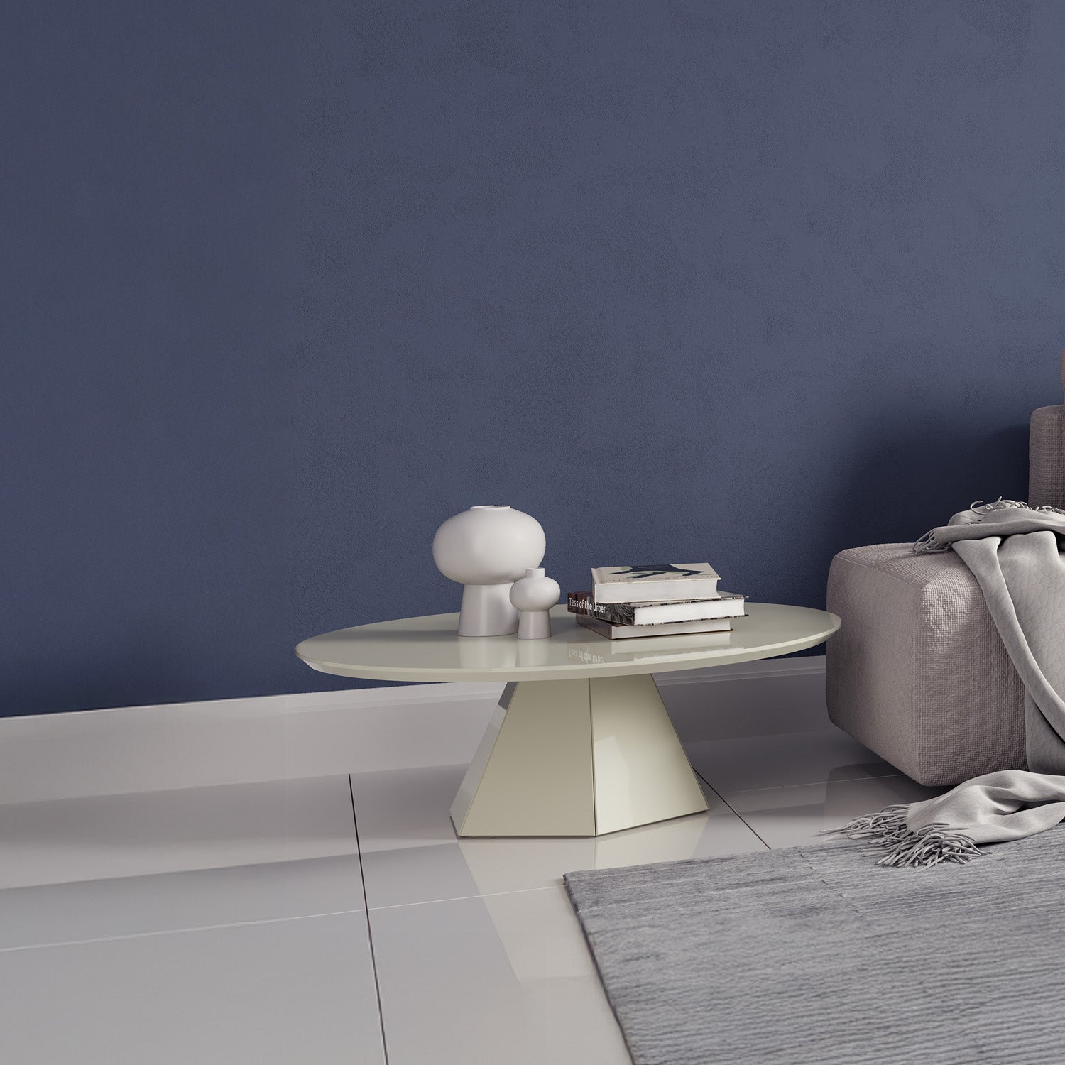 Mesa Centro Madeira Off White 32X90