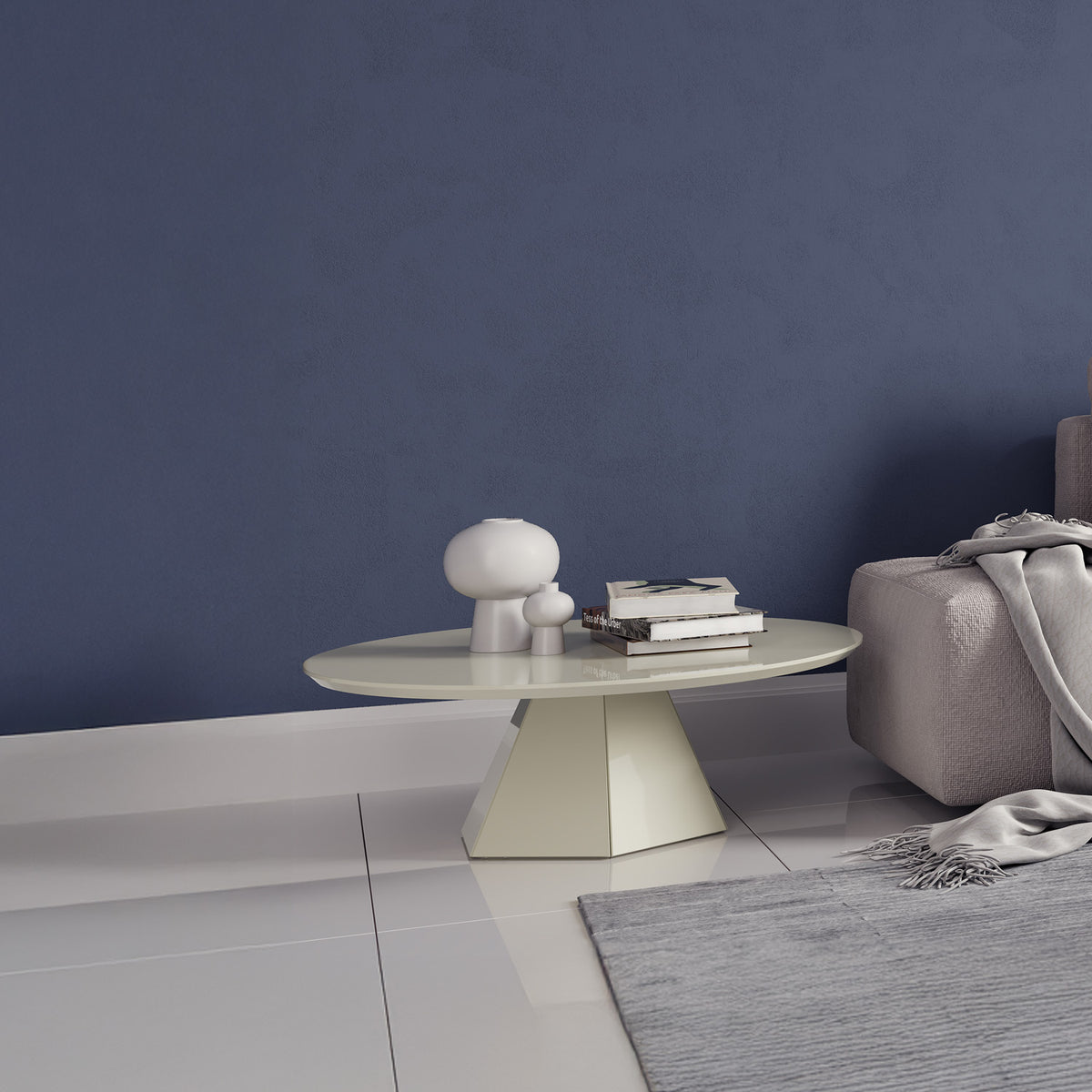 Mesa Centro Madeira Off White 32X90