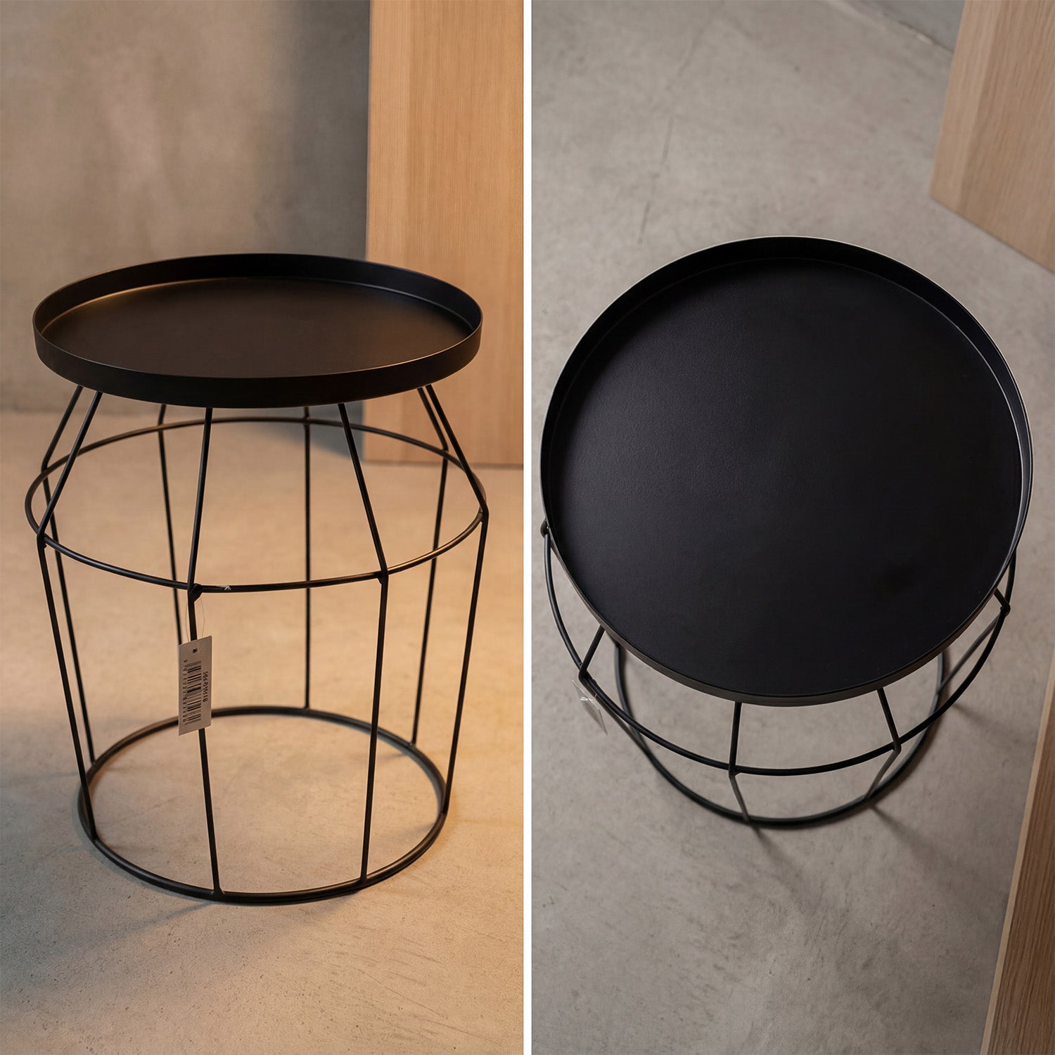 Mesa Auxiliar Abel 30X30X32Cm Neg F241