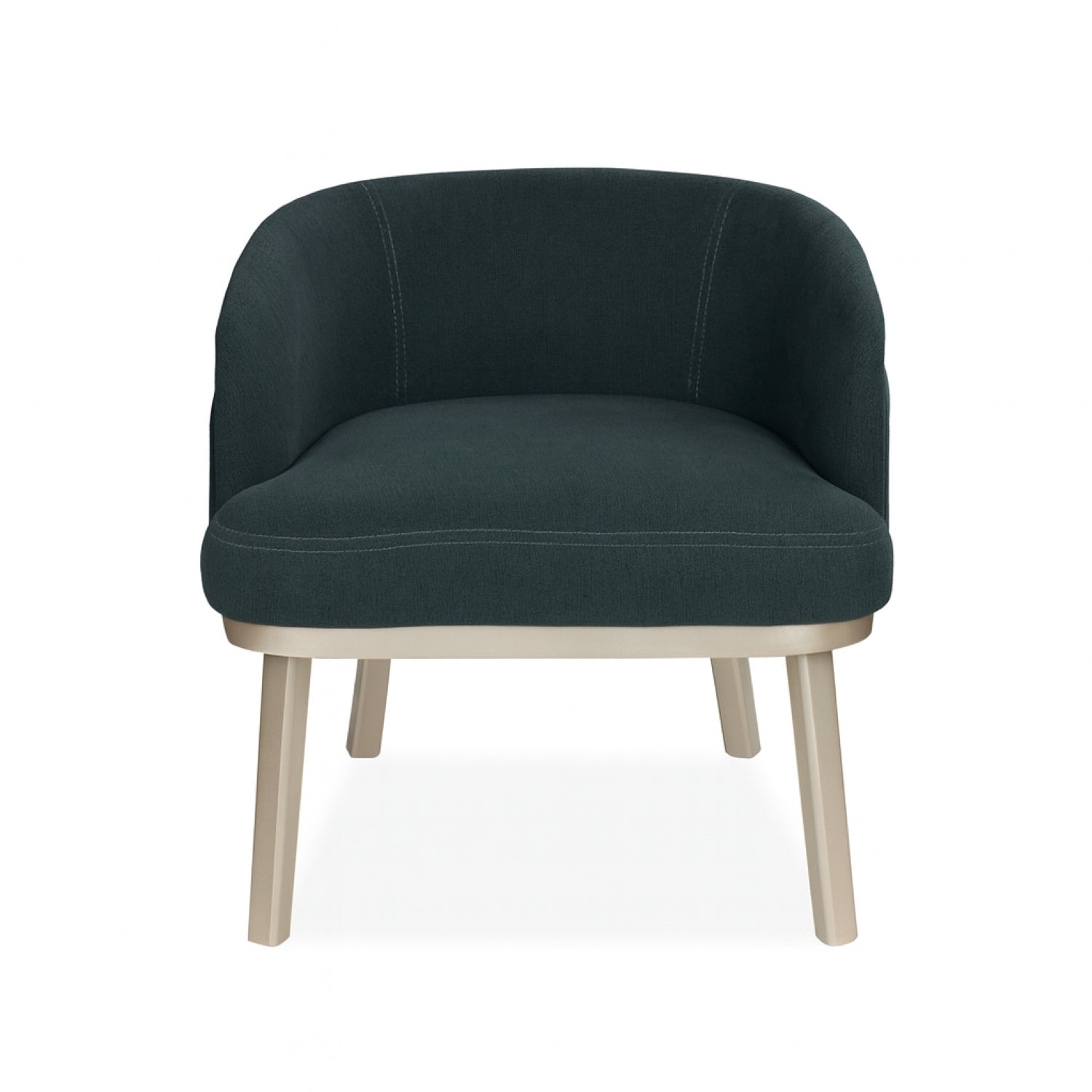 Poltrona Ginebra Chenille Indigo, Champaña