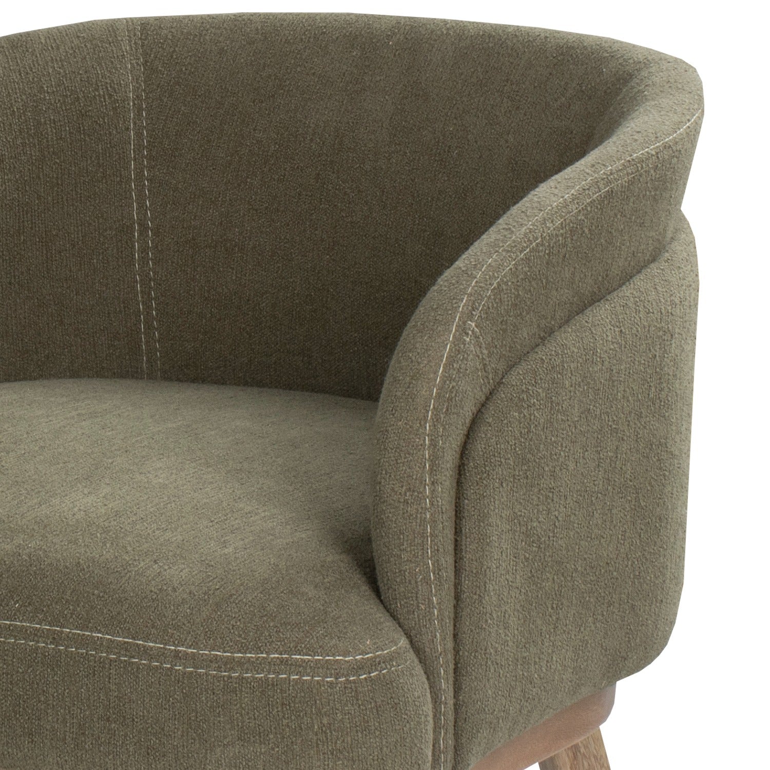 Poltrona Ginebra Layla Verde, Natural