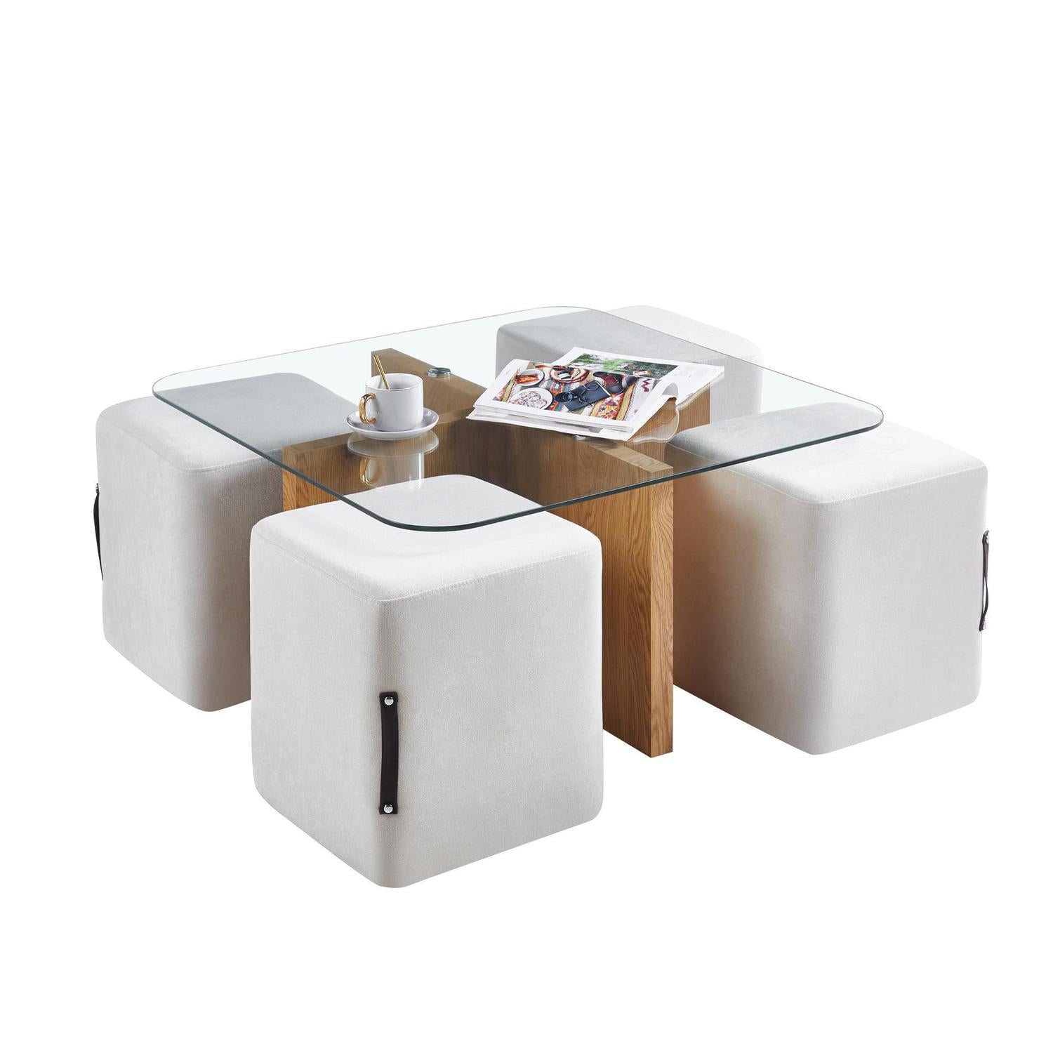 Mesa de Centro Elly  45X90X90 Setx5 F251