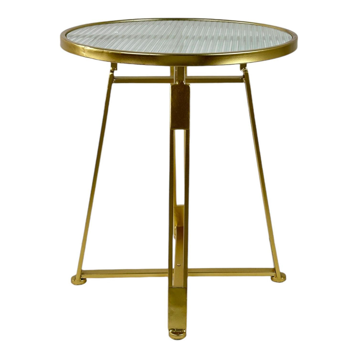 Mesa Auxiliar Fiori 51X43 Dorado F251