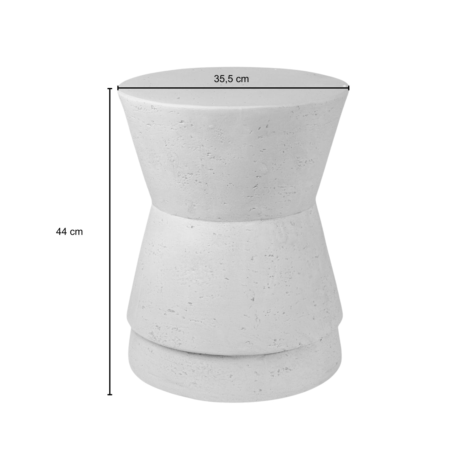 Mesa Auxiliar Rene 44X35 Blanco F251 Jn