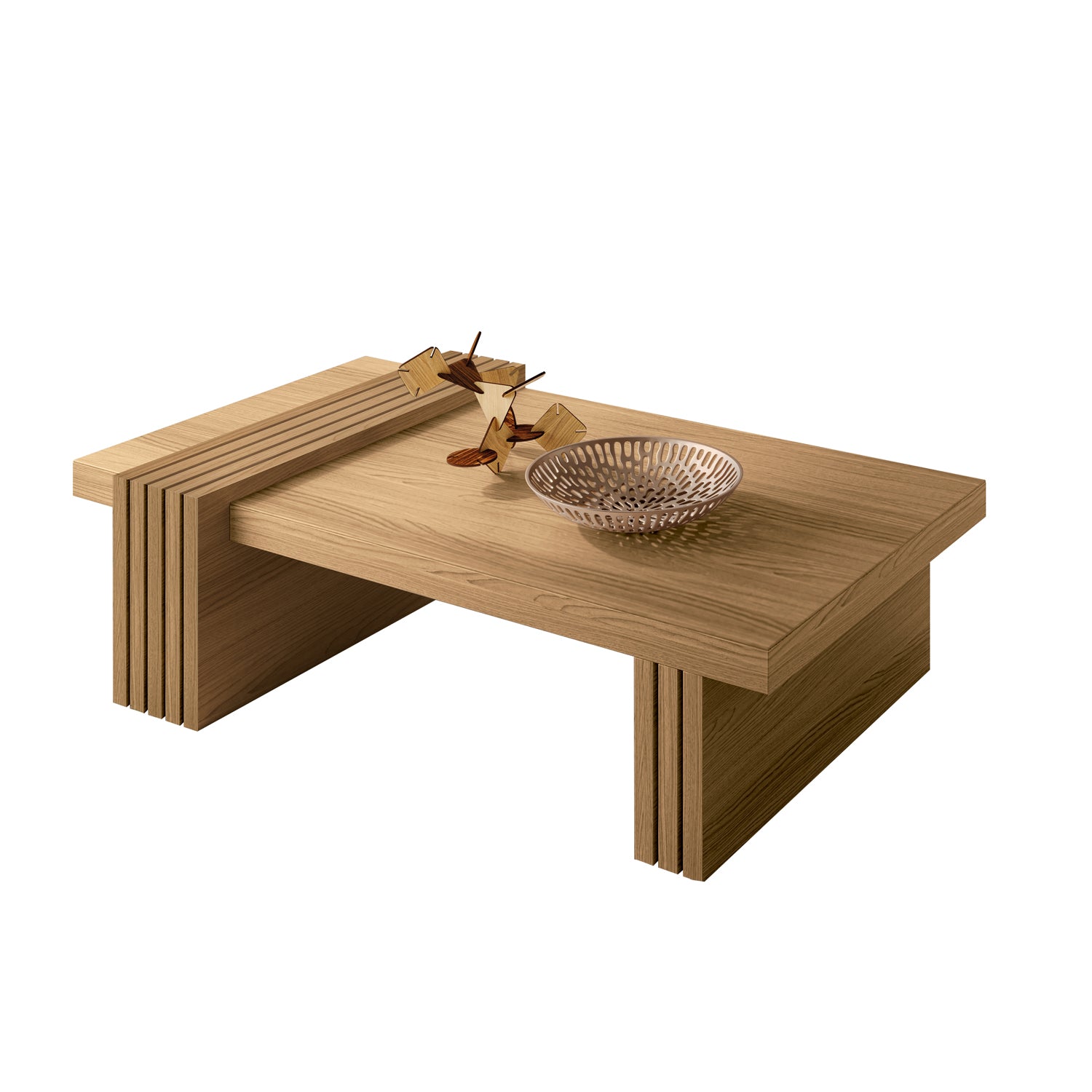 Mesa De Centro Vero Natural 107X33X60