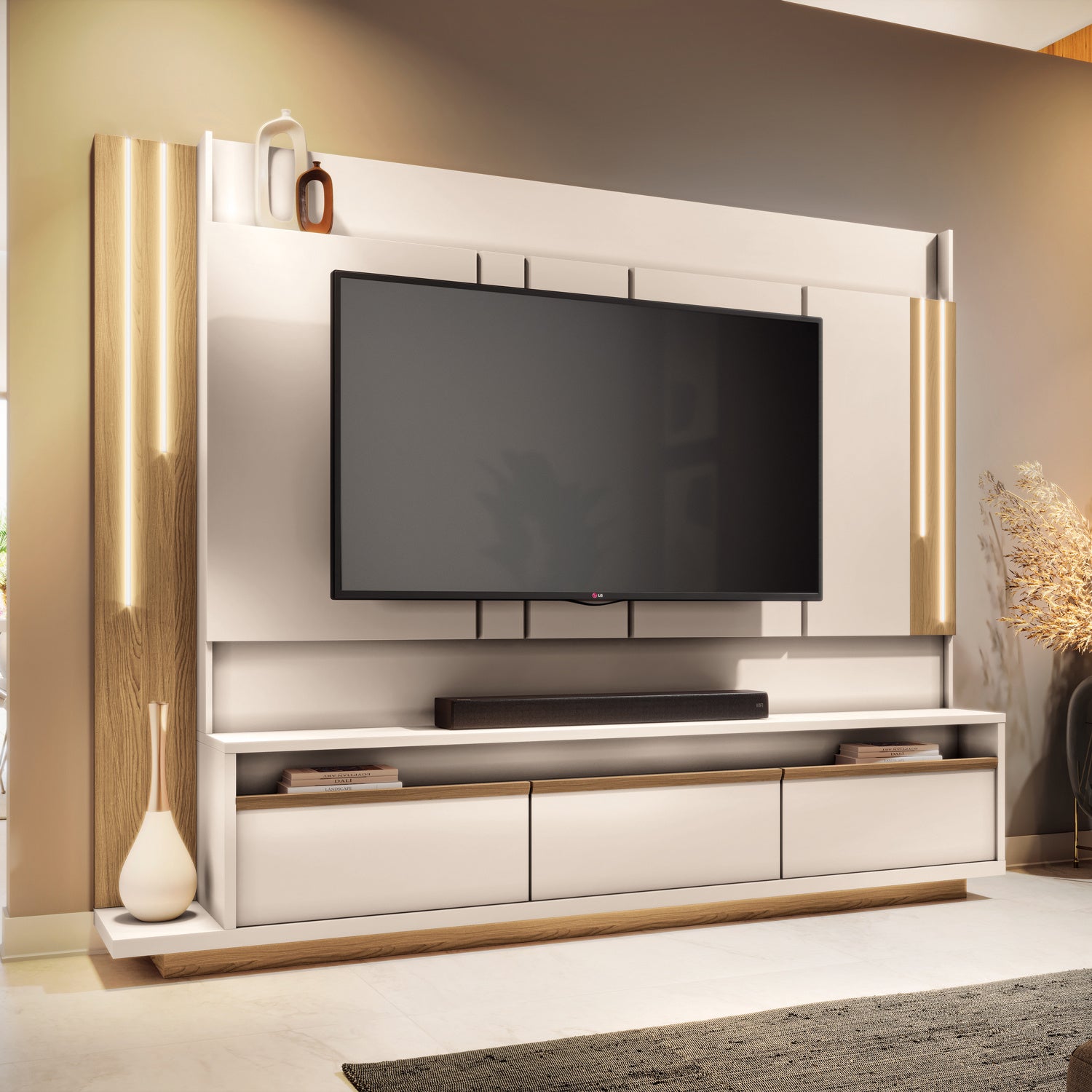 Centro De Entretenimiento Smart Natural, Off White* 240X192