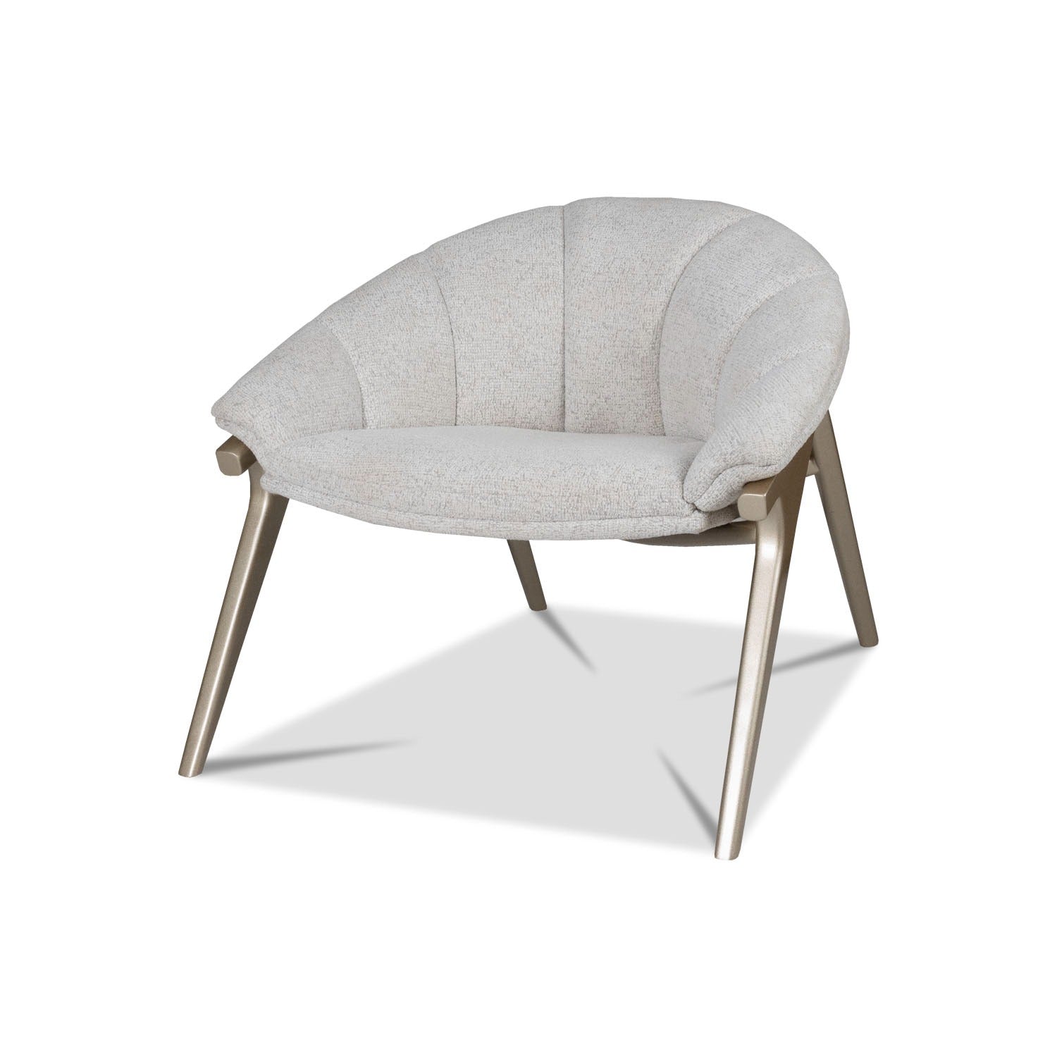 Poltrona Parker Boucle Blanco, Champaña