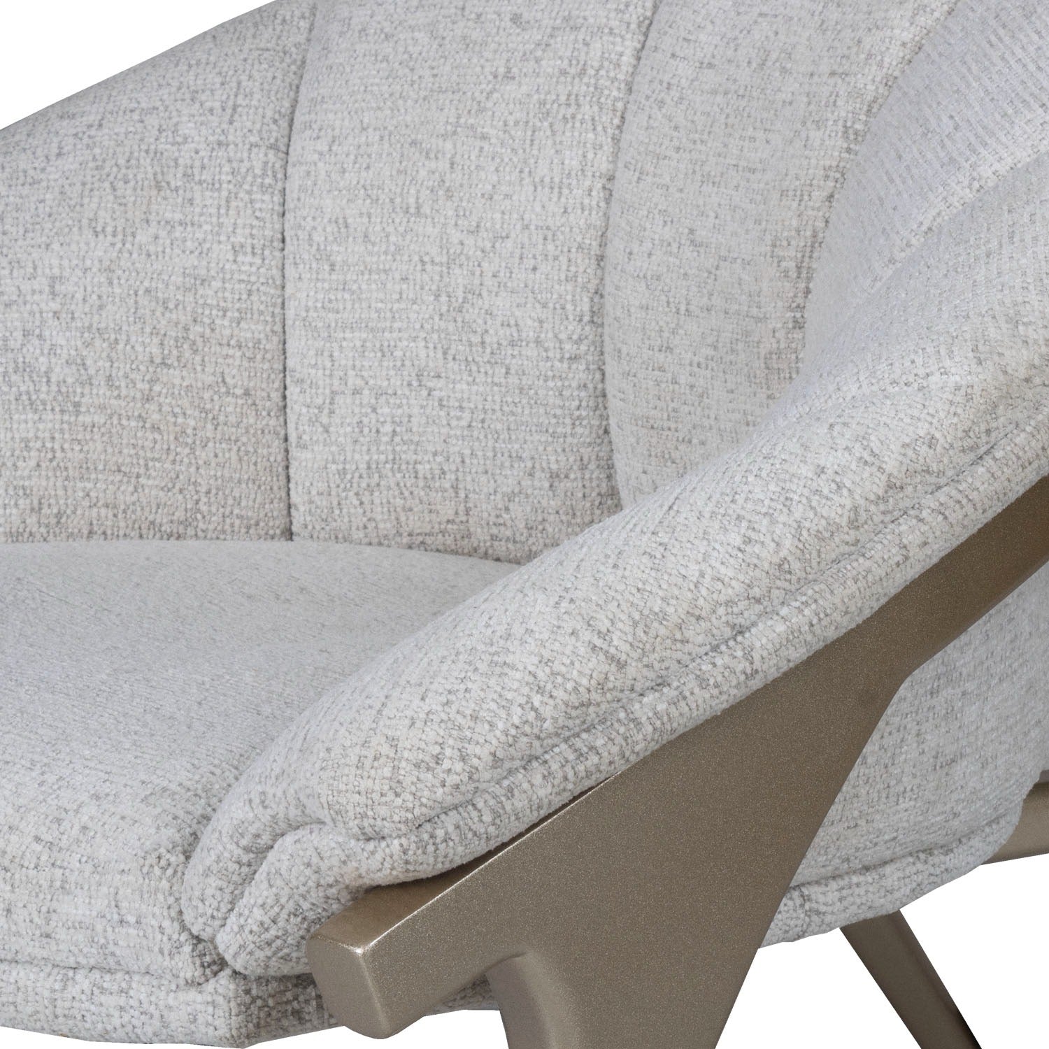 Poltrona Parker Boucle Blanco, Champaña