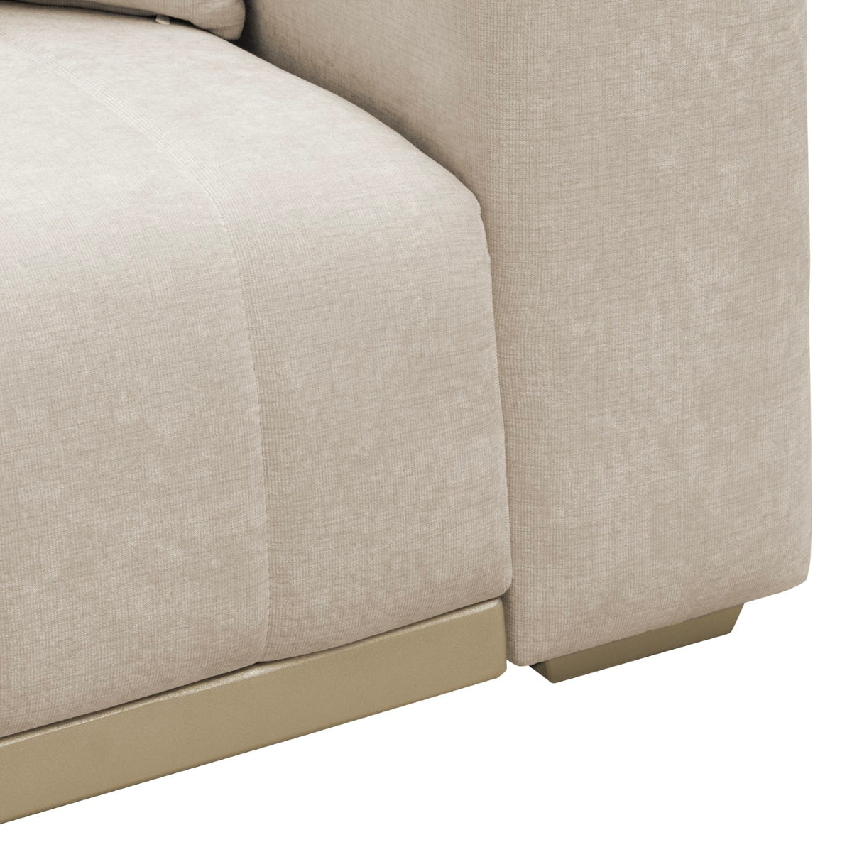 Sofá 3 Puestos Savana Chenille Dash Beige, Champaña