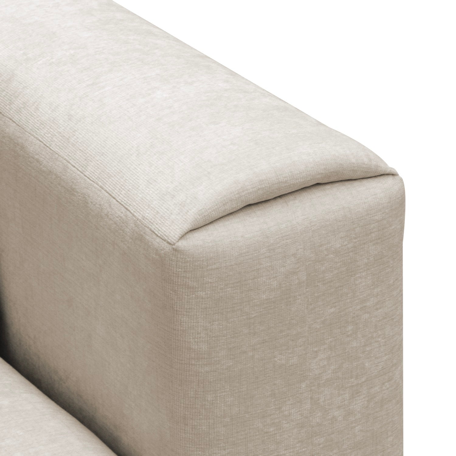 Sofá 3 Puestos Savana Chenille Dash Beige, Champaña