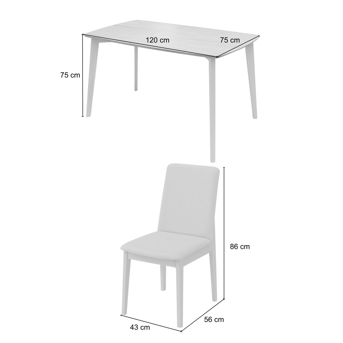 Comedor 4 Puestos Albi Beige